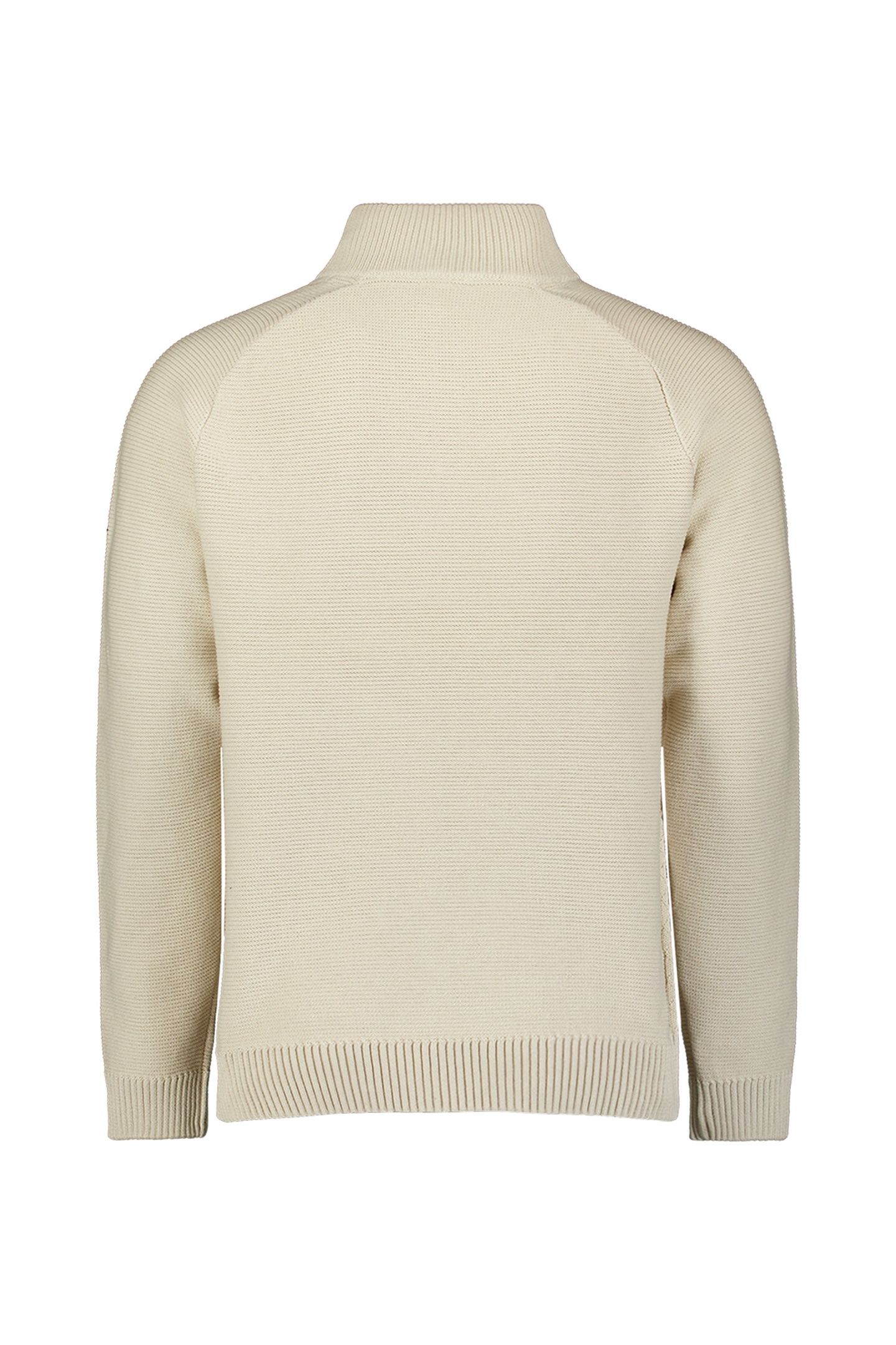 PULLOVER HALF ZIP CABLE KNIT STONE 6