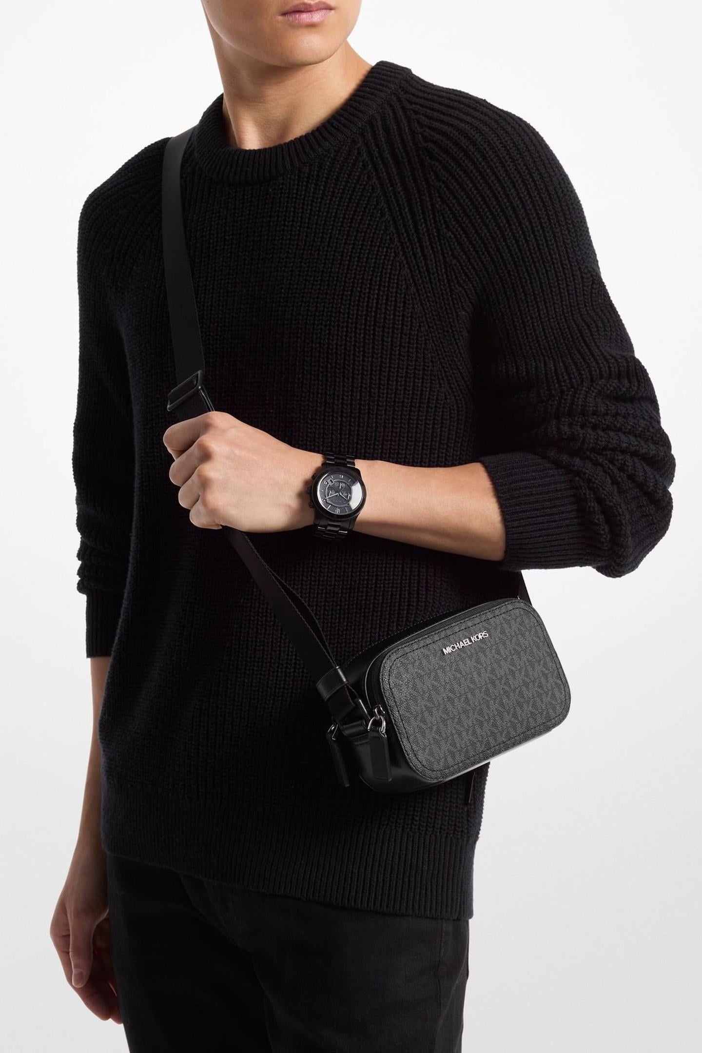 DOUBLE ZIP MEDIUM CAMERA BAG BLACK 2