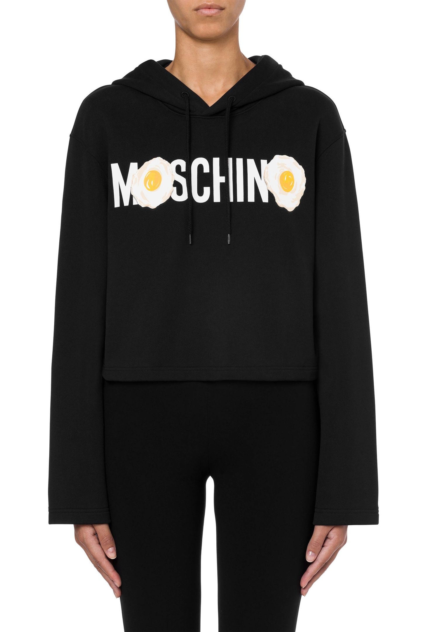 EGGS LOGO ORGANIC COTTON SWEATSHIRT BLACK 1