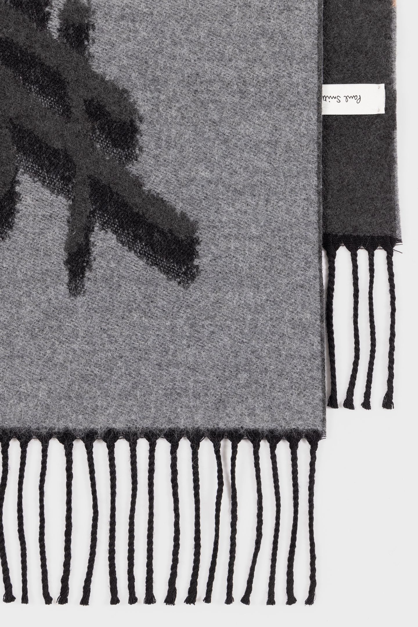 MEN SCARF LOGO JACQUARD SLATE 2
