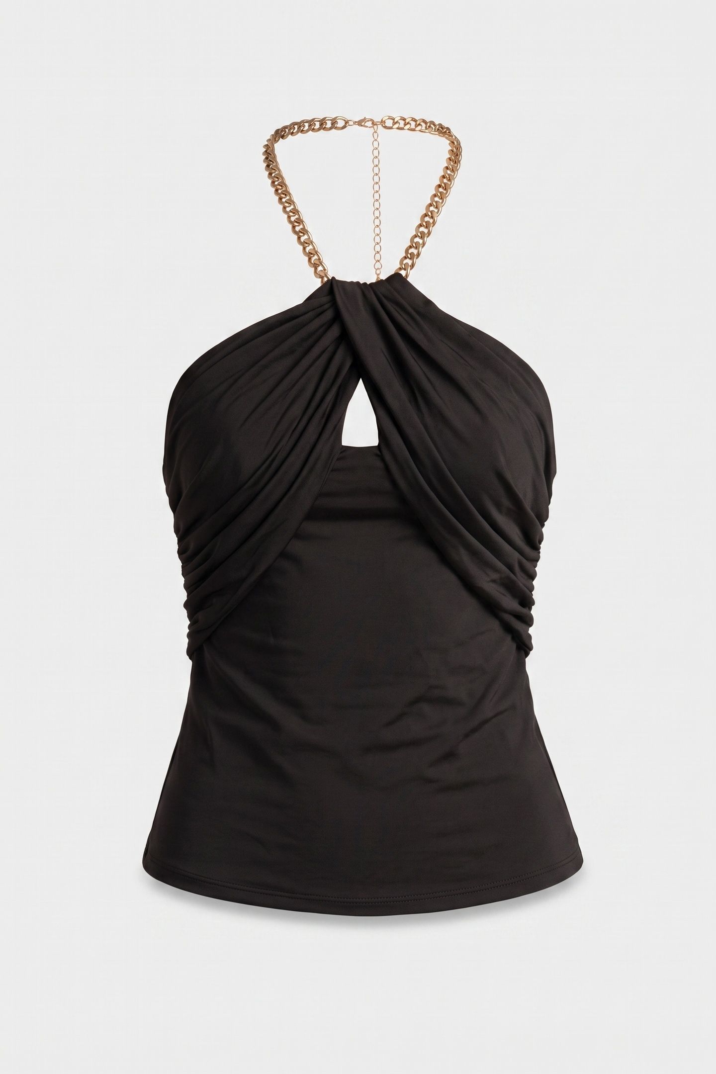 ALVA HALTER NECK CHA JET BLACK A996 3