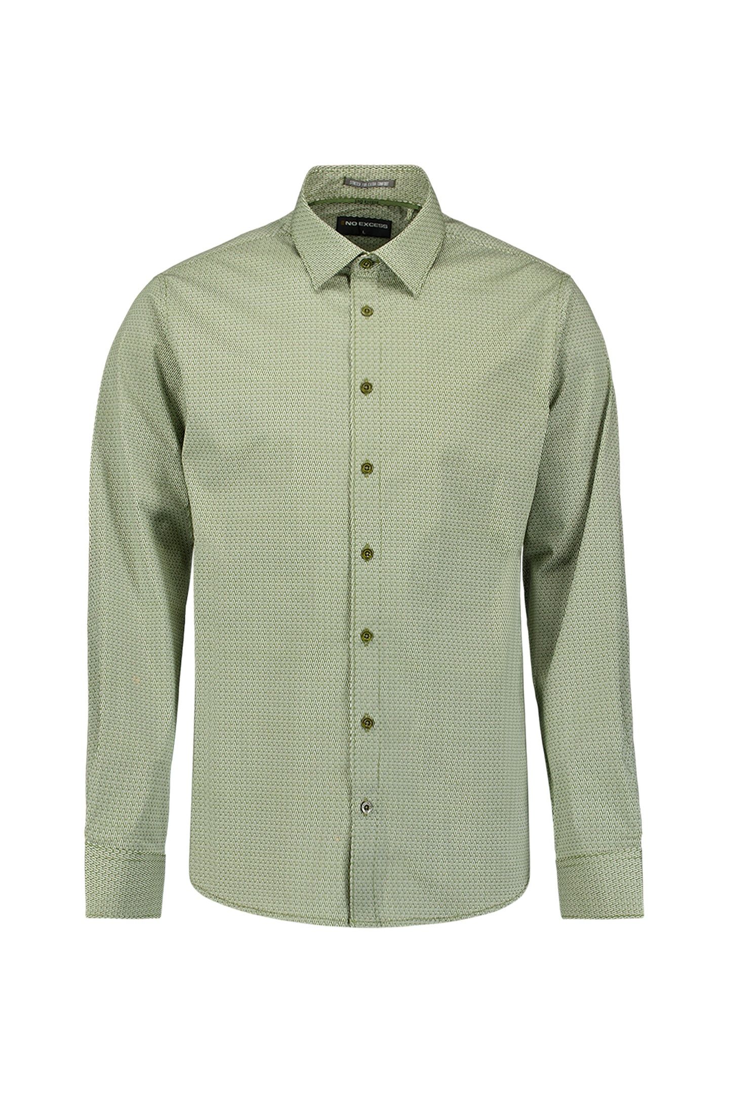 SHIRT STRETCH ALLOVER PRINTED MOSS 5