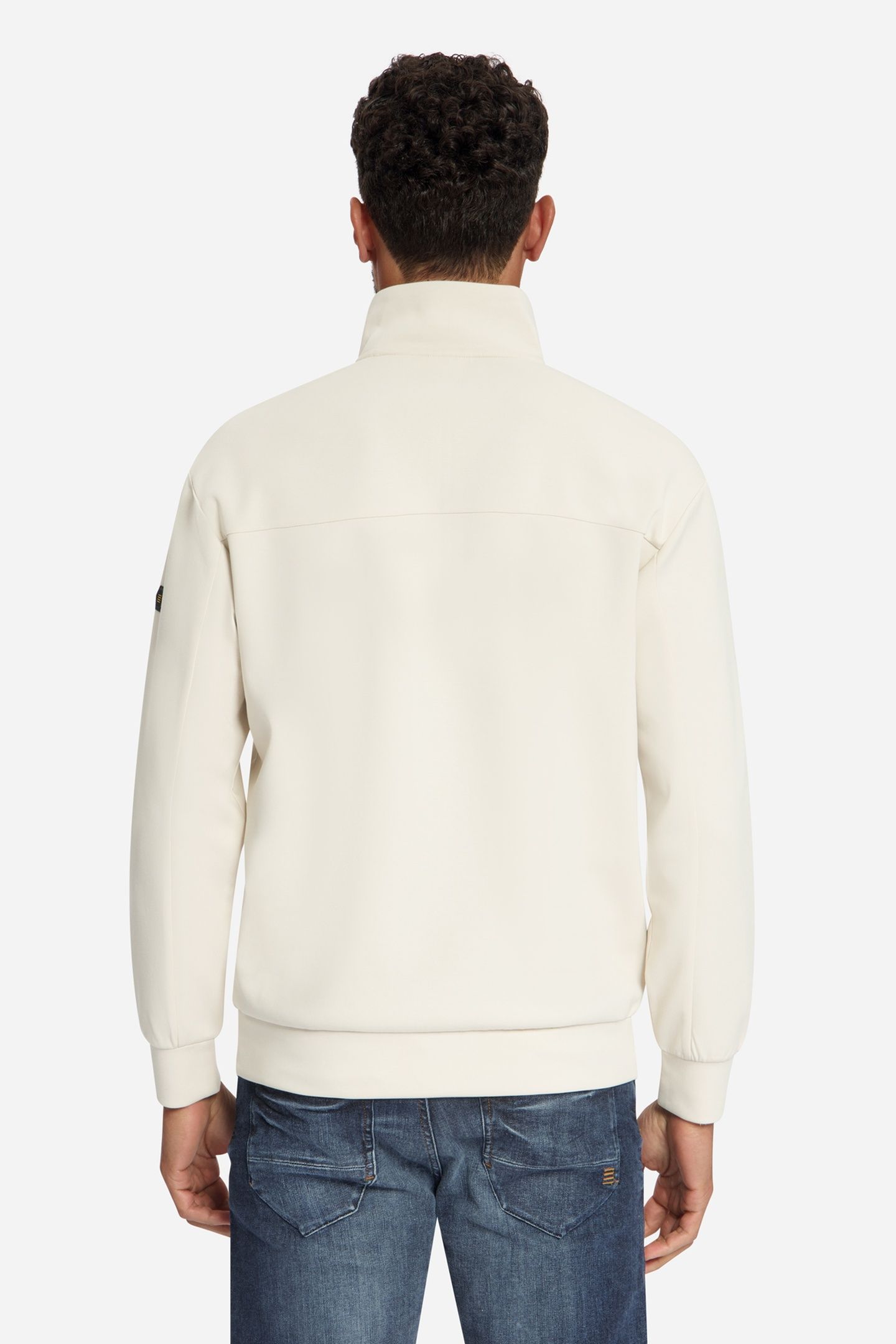SWEATER HALF ZIP STONE 4