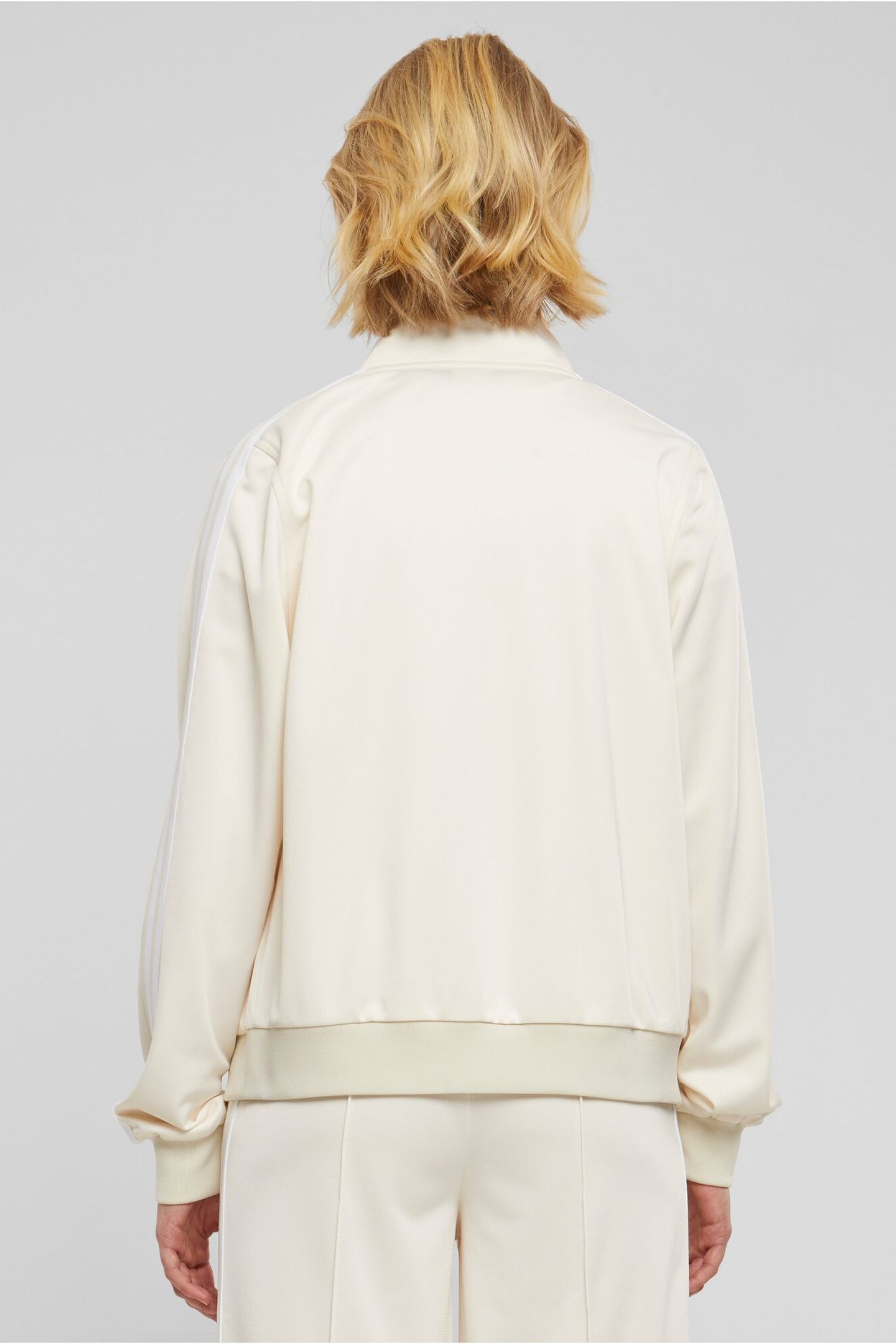 LADIES RETRO TRACK JACKET WHITESAND 2