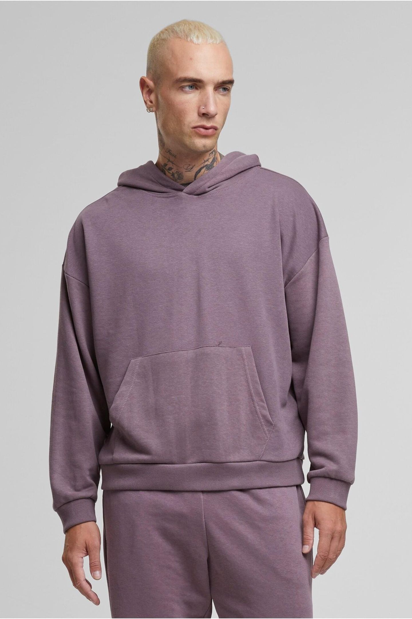 LIGHT TERRY HOODY FADEDPURPLE 5