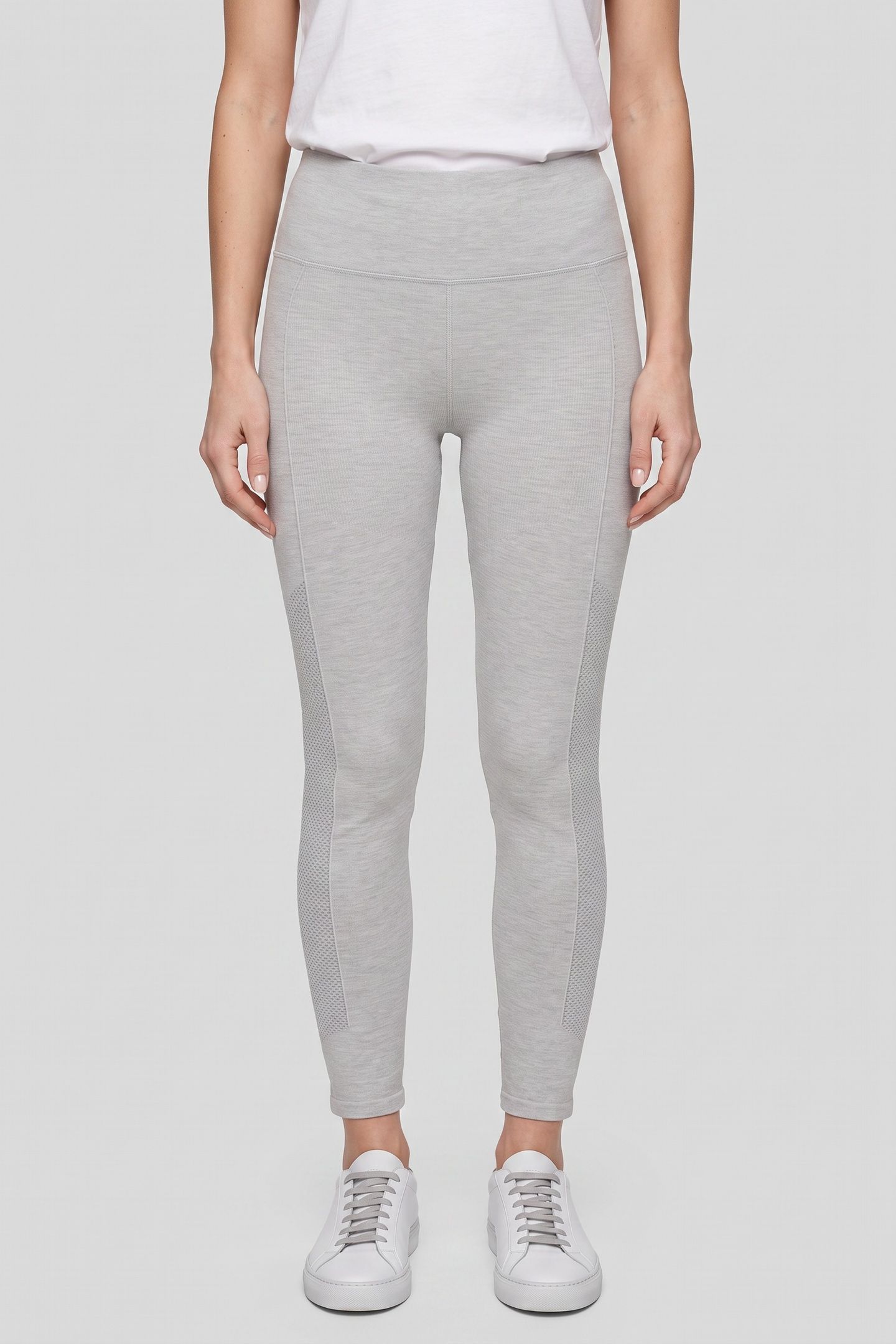 SYNC HIGH-WAISTED PERFORATED 7/8 LIGHT GREY HEATHER 4