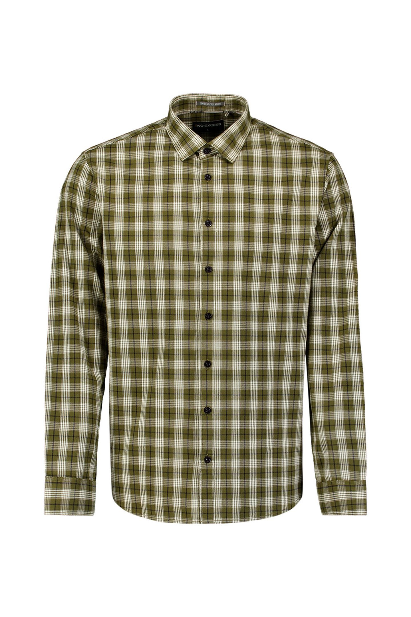 SHIRT YARN DYED CHECK MOSS 5