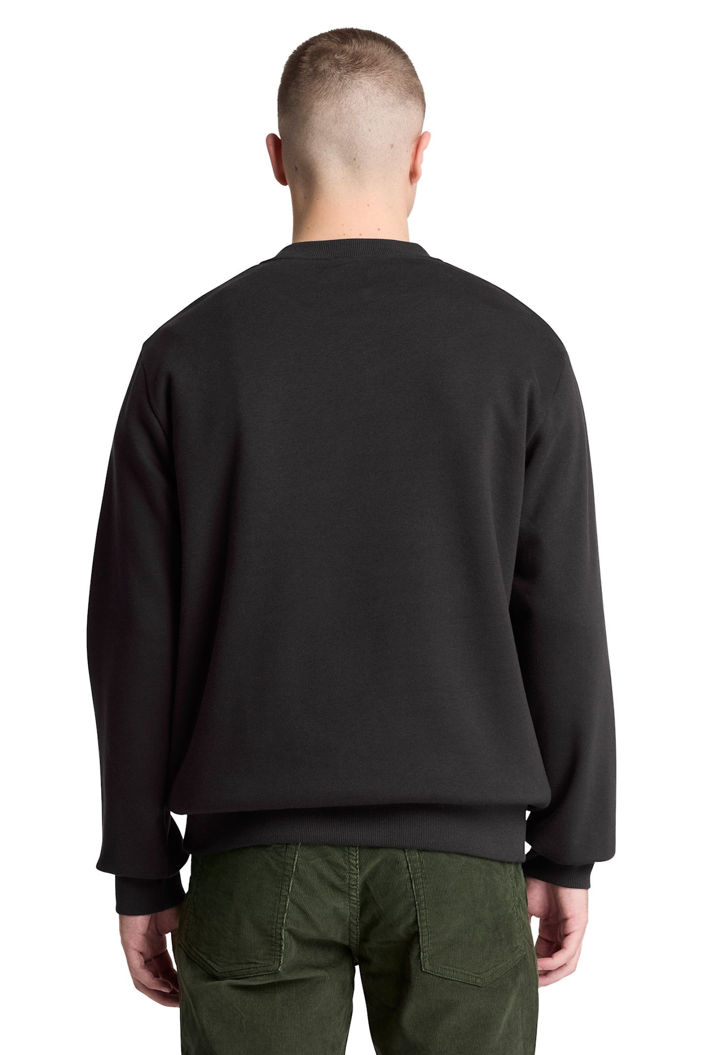 OYSTER RIVER CHEST LOGO BB CREW SWEATSHIRT BLACK 2