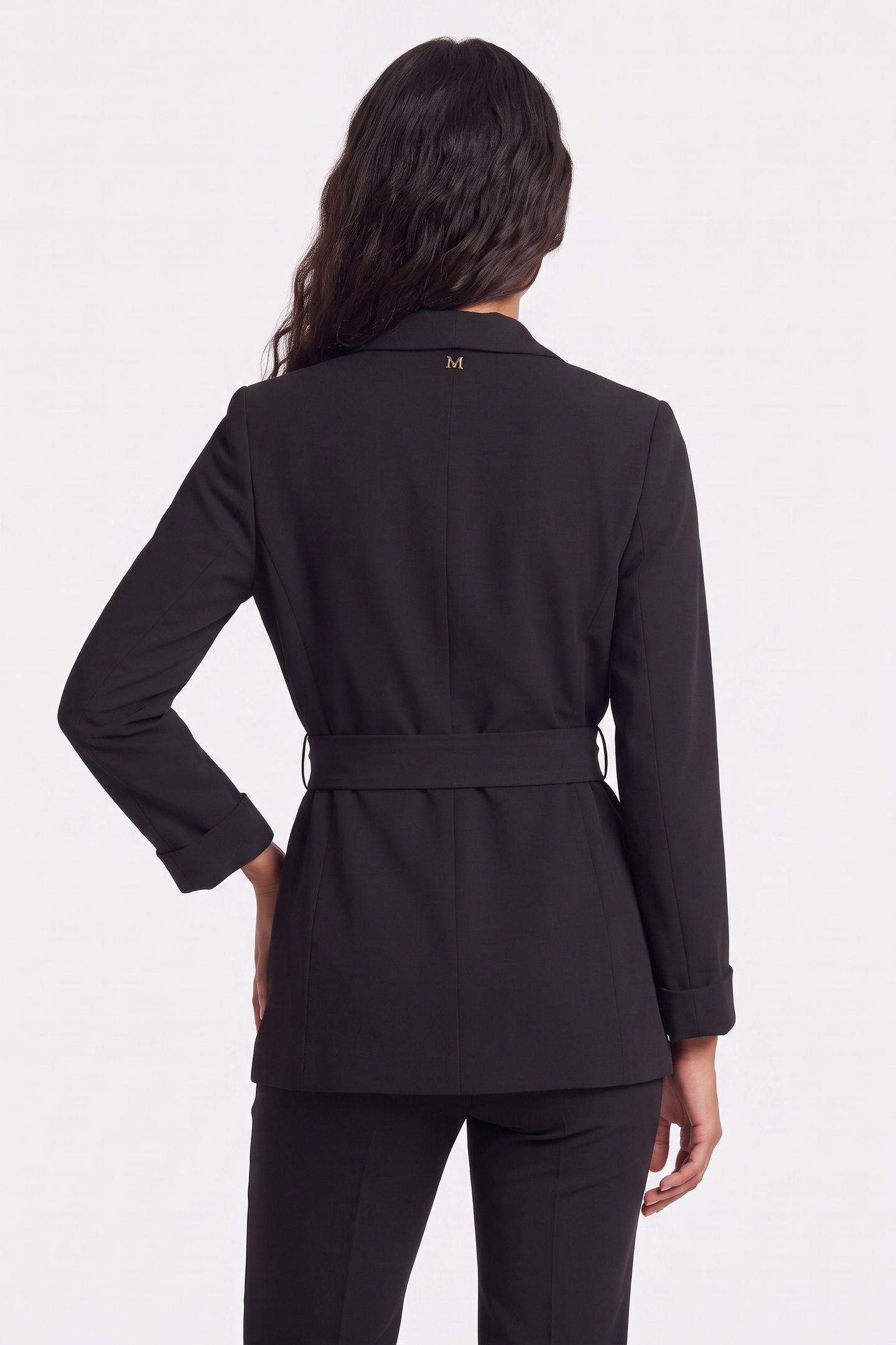 AMY BELTED BLAZER JET BLACK A996 2