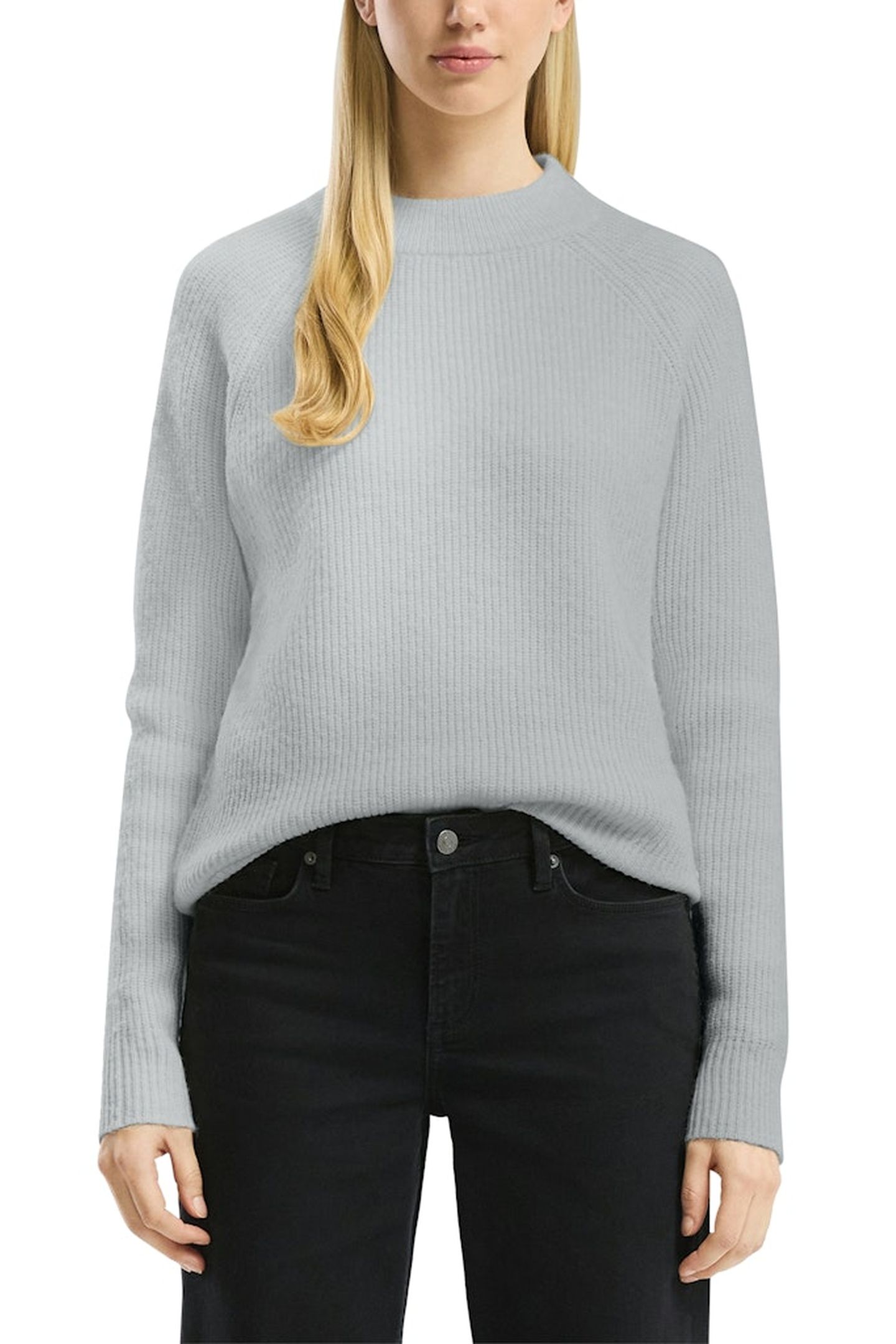 S.OLIVER-QS PULLOVER GREY/BLACK 1