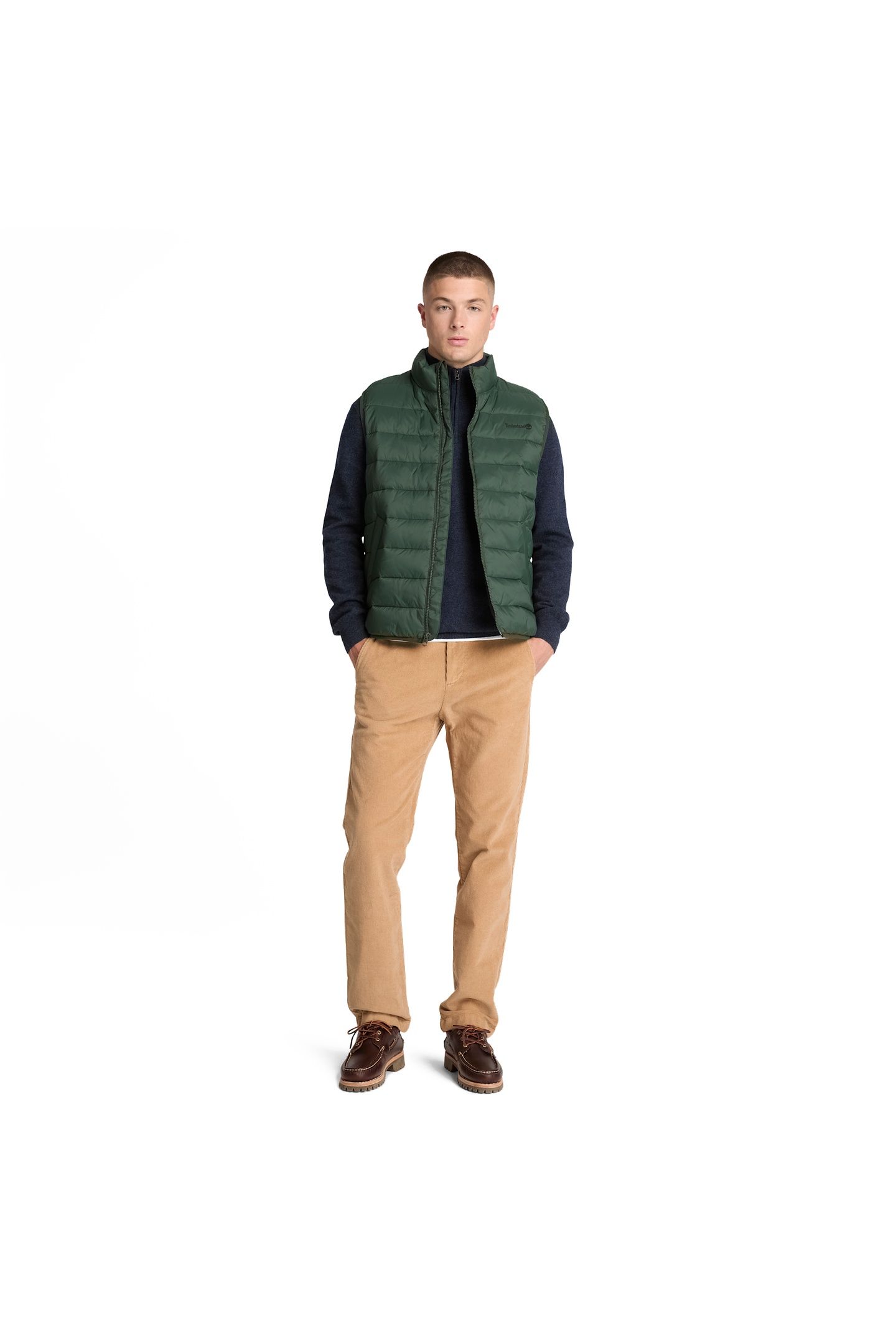 JAFFREY WOOL 1/4 ZIP SWEATER DARK SAPPHIRE HEATHER 4
