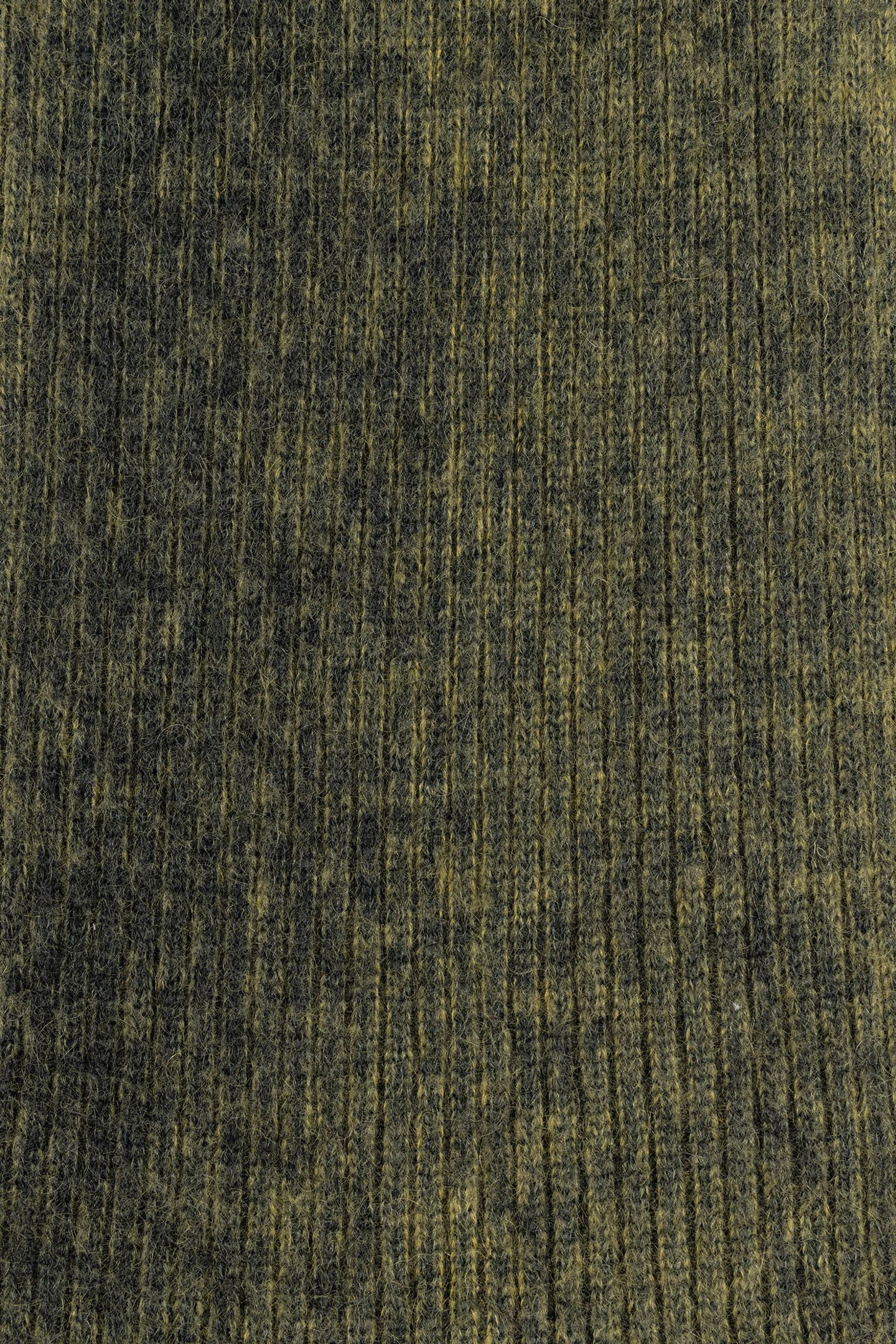 MEN SCARF MOHAIR RIB OLIVE GREEN 4