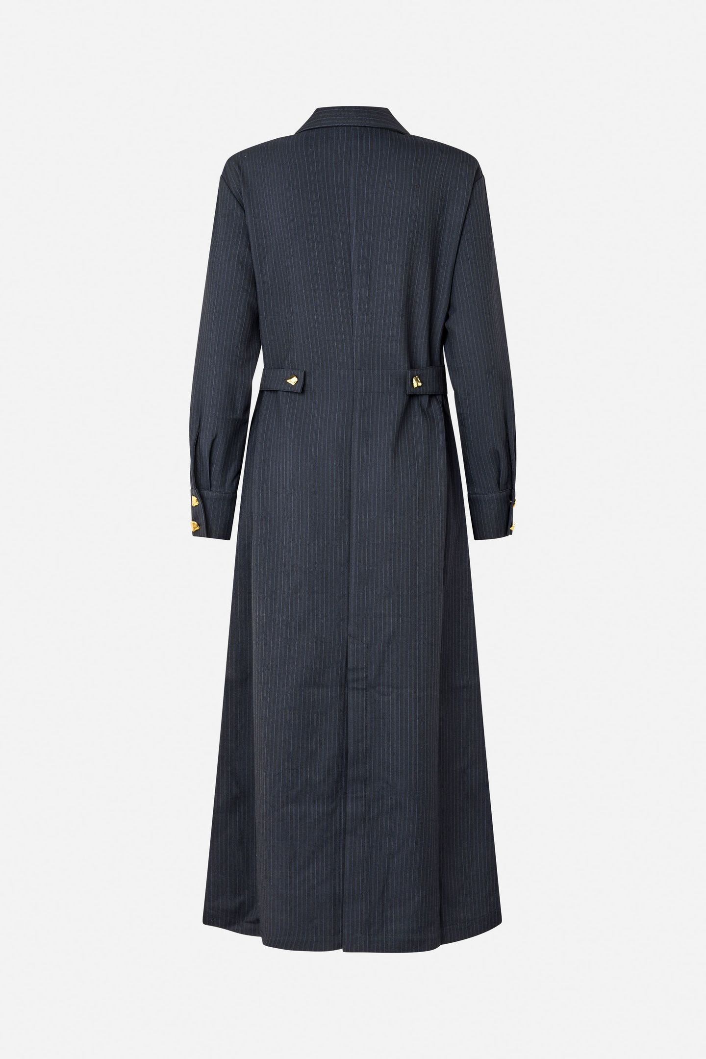 ANNELLA DRESS BLACKISH PINSTRIPE 4