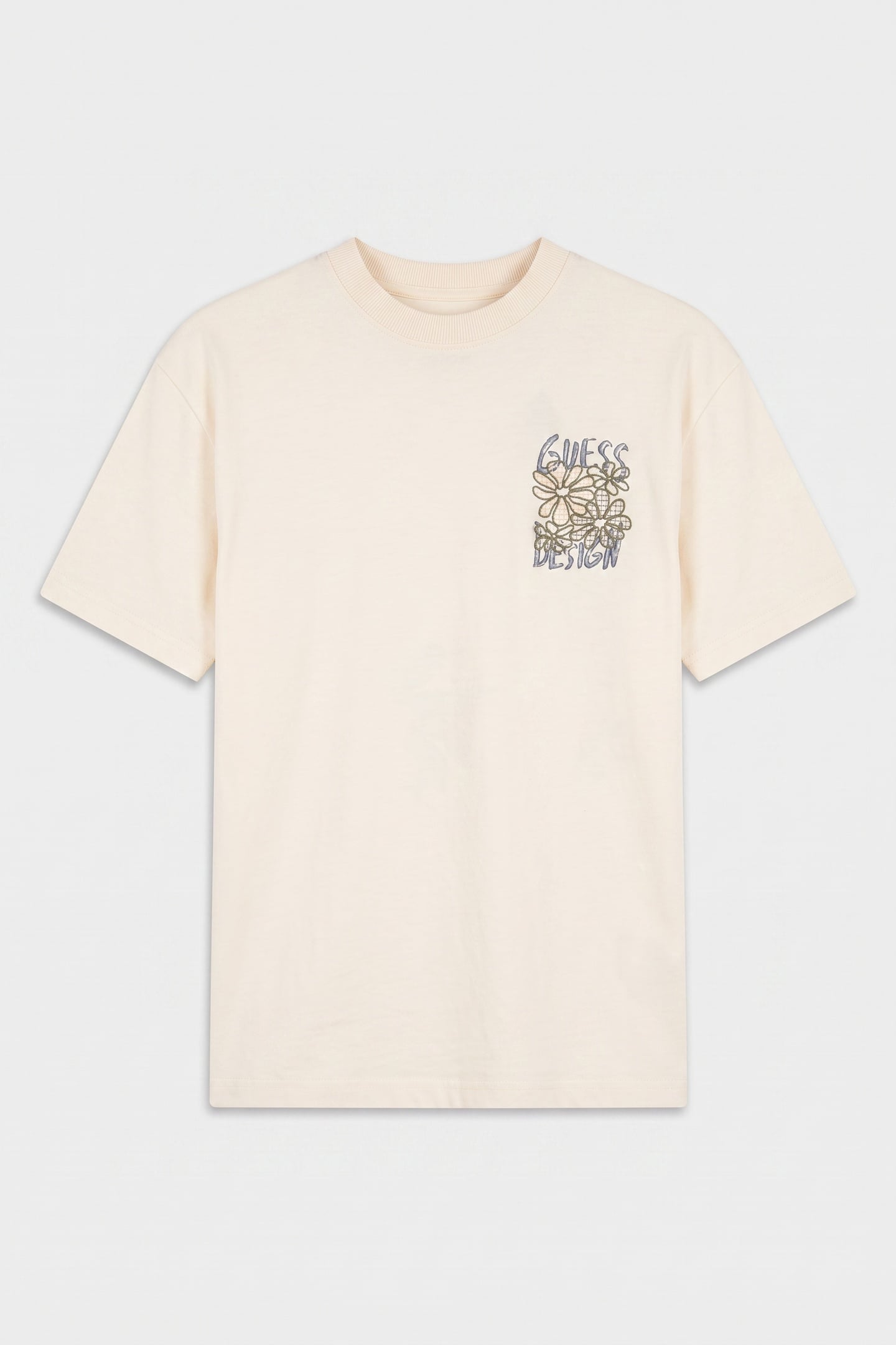 SS CN FLOWER TEE PEARL WHITE 3