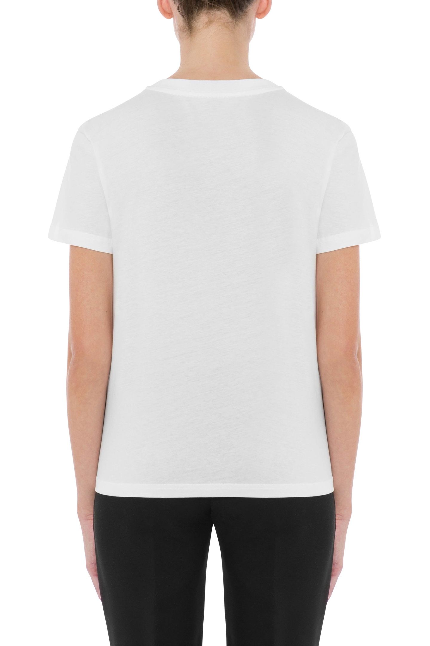 MOSCHINO TEDDY BEAR ORGANIC JERSEY T-SHIRT WHITE 2
