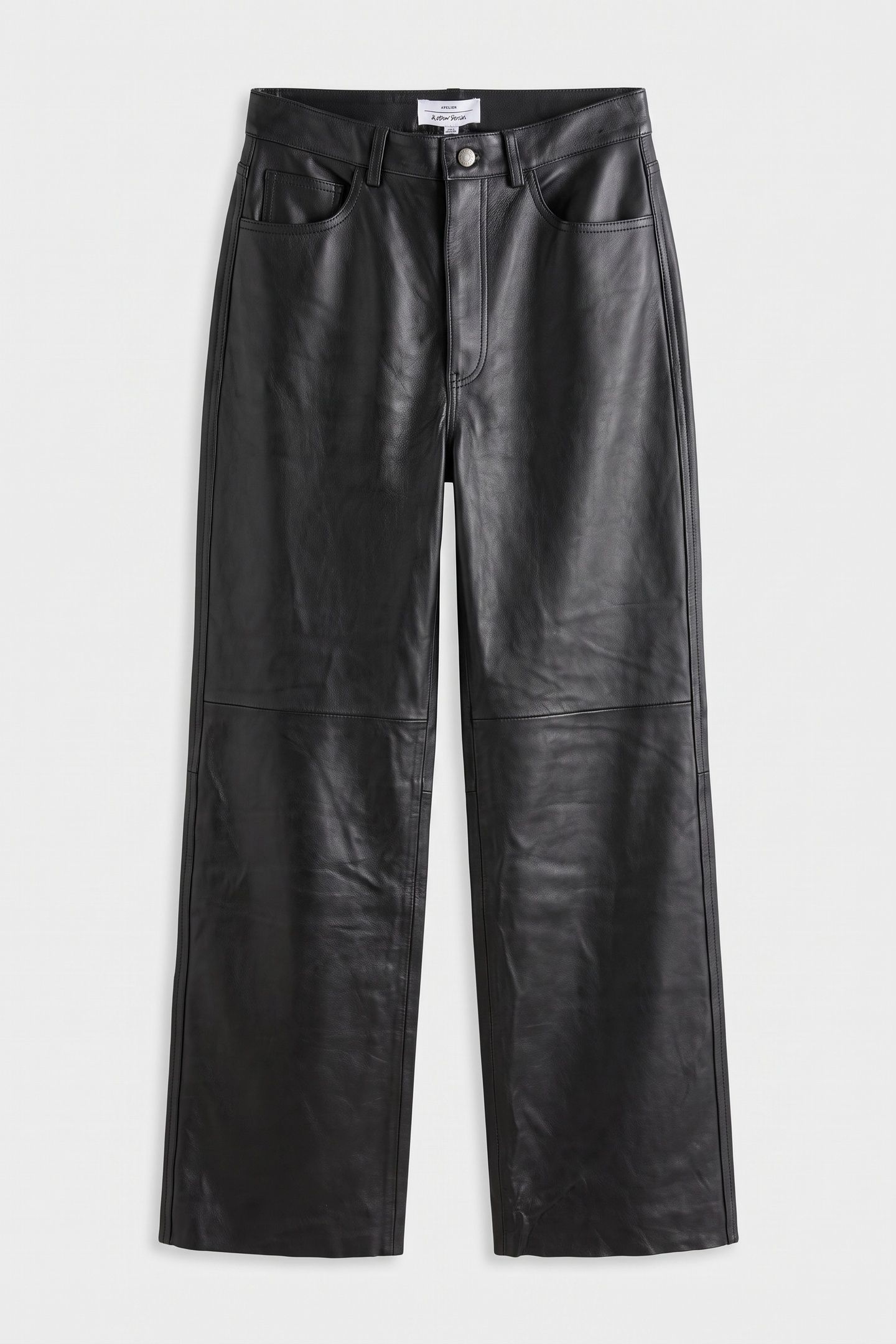 ES TOLEDO LEATHER TROUSERS BLACK 3
