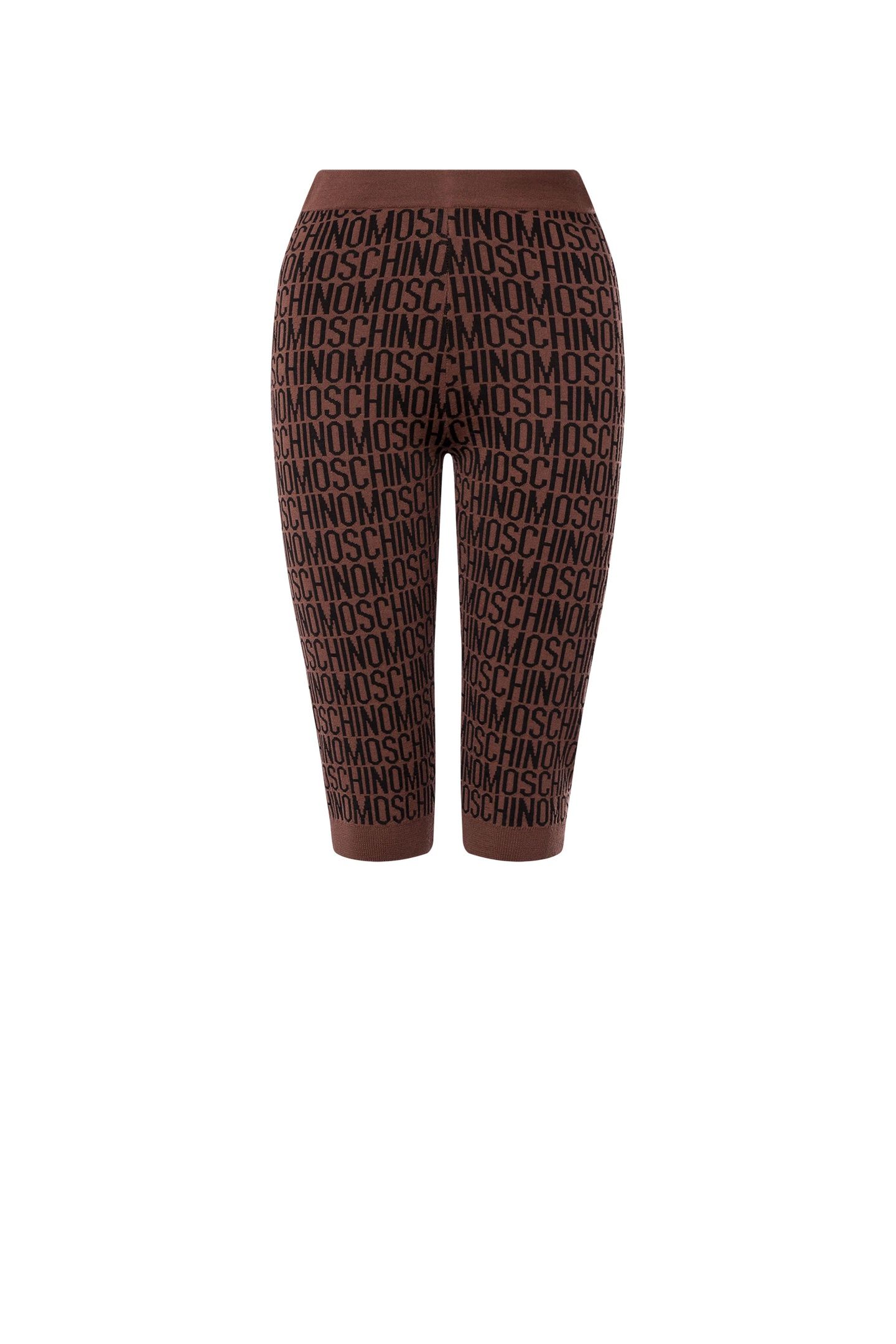 ALLOVER LOGO WOOL LEGGINGS BROWN 3