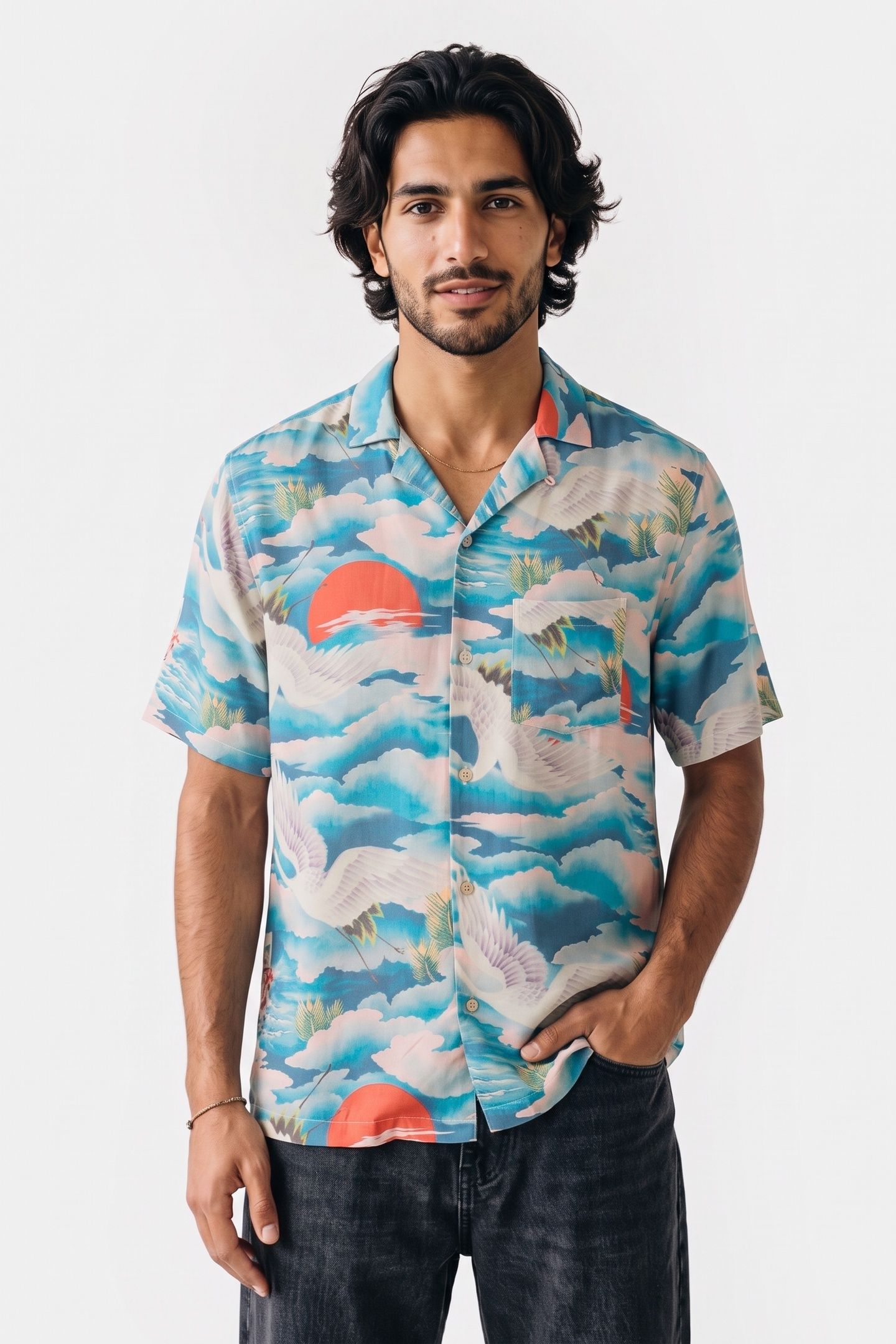 SAIPAN SS SHIRT BLUEBERRY BLUE 1