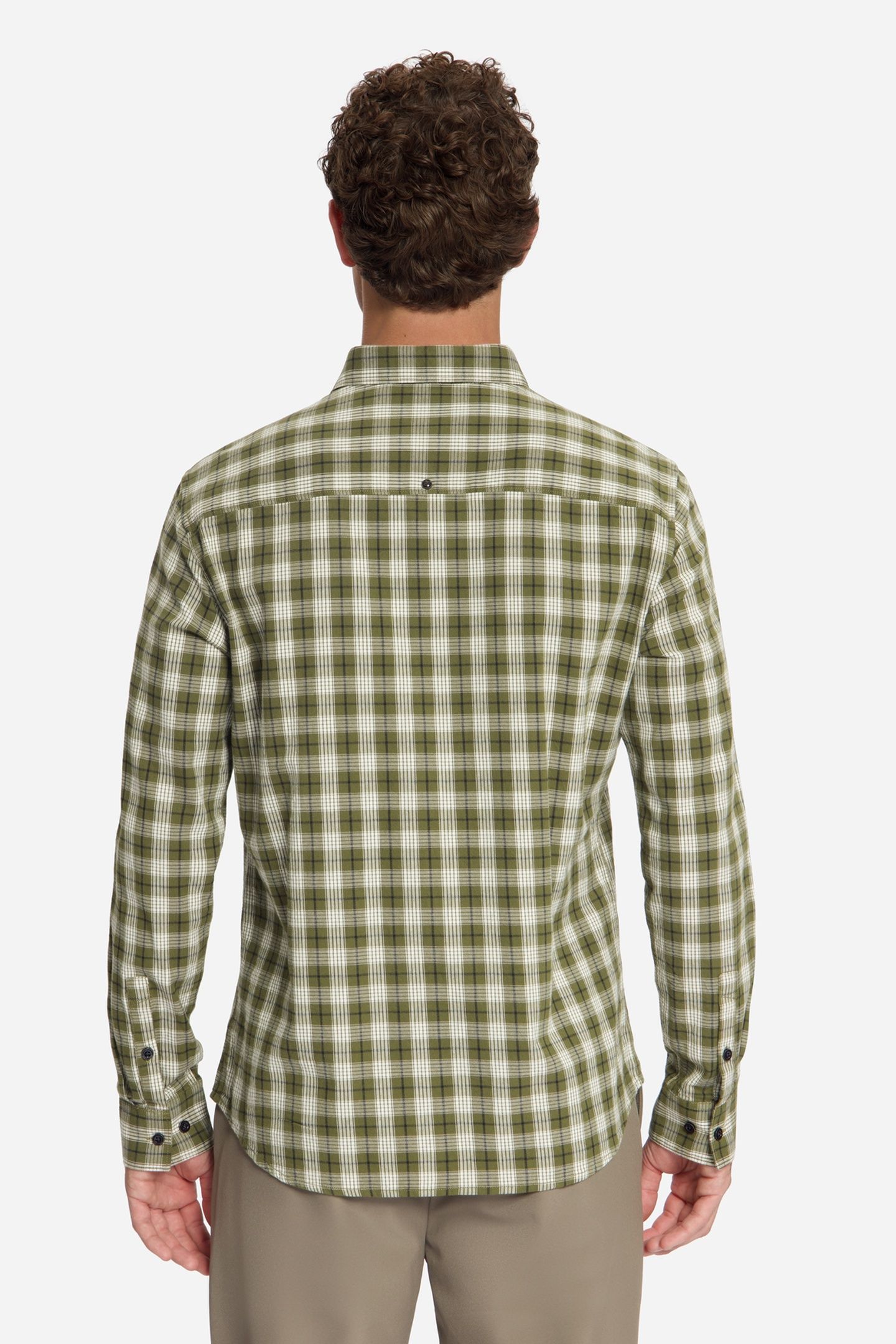 SHIRT YARN DYED CHECK MOSS 4