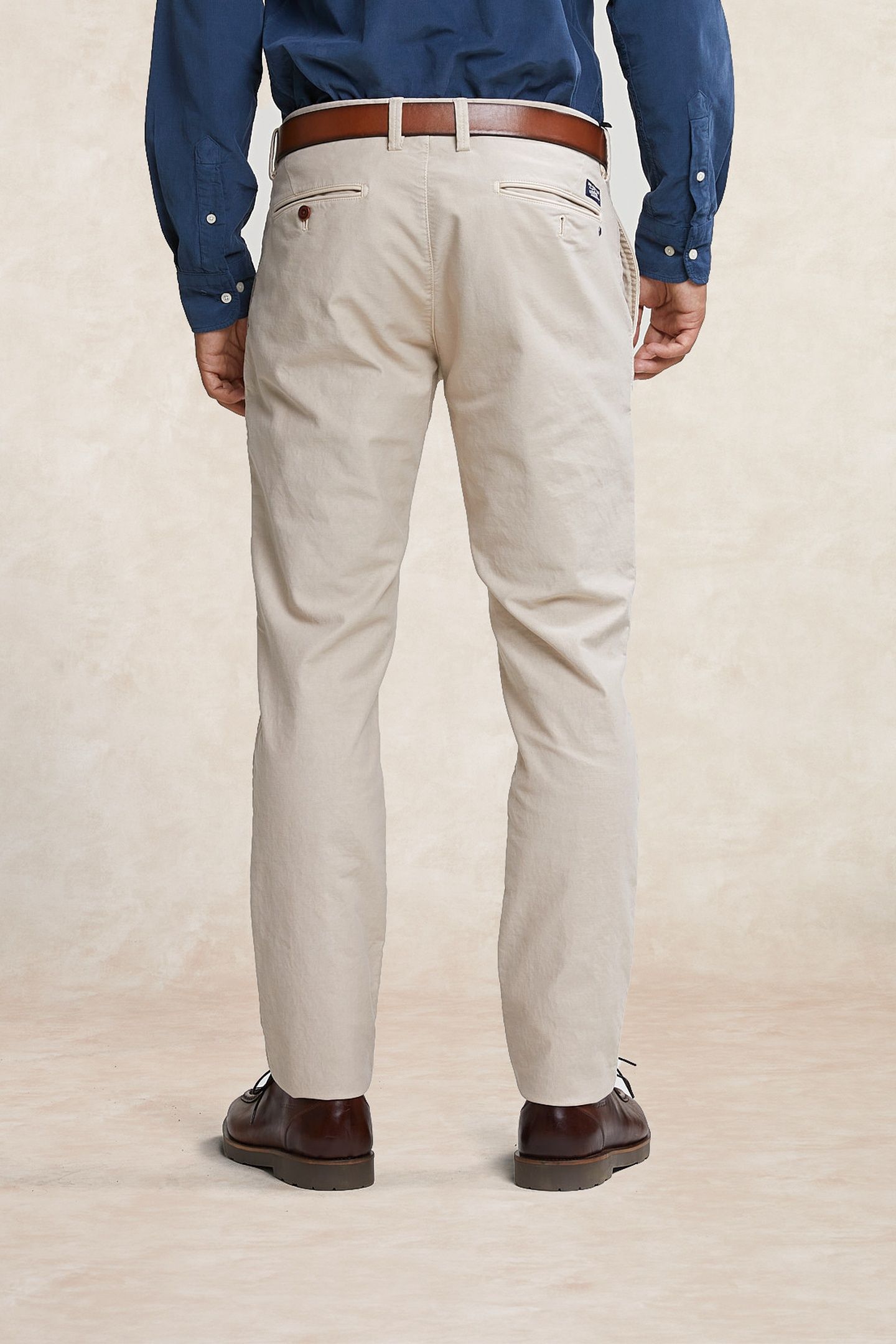 SLIM FIT BASIC CHINO PANTS SAND BEIGE 2