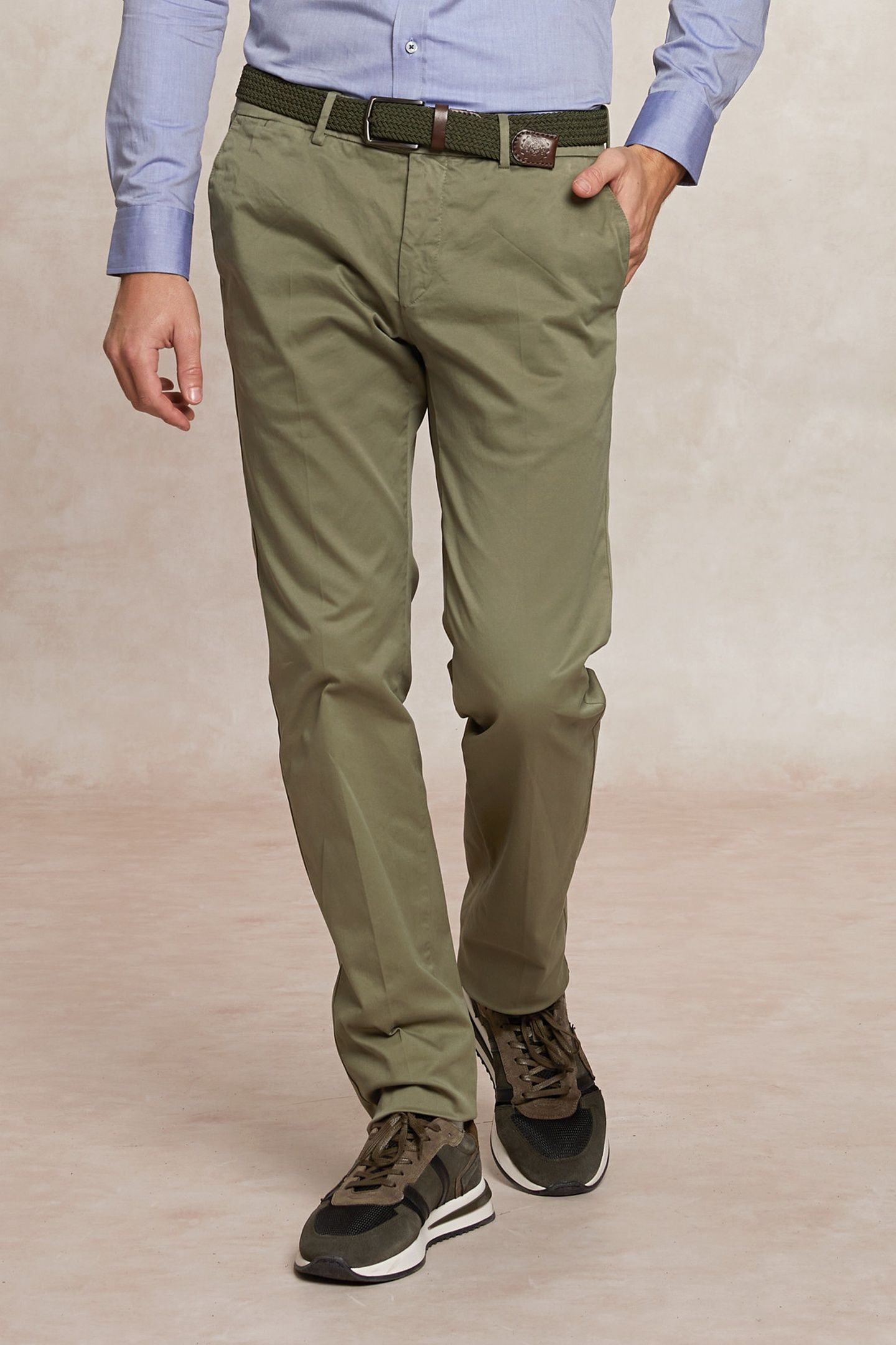 BASIC CHINO STRETCH KHAKI 4