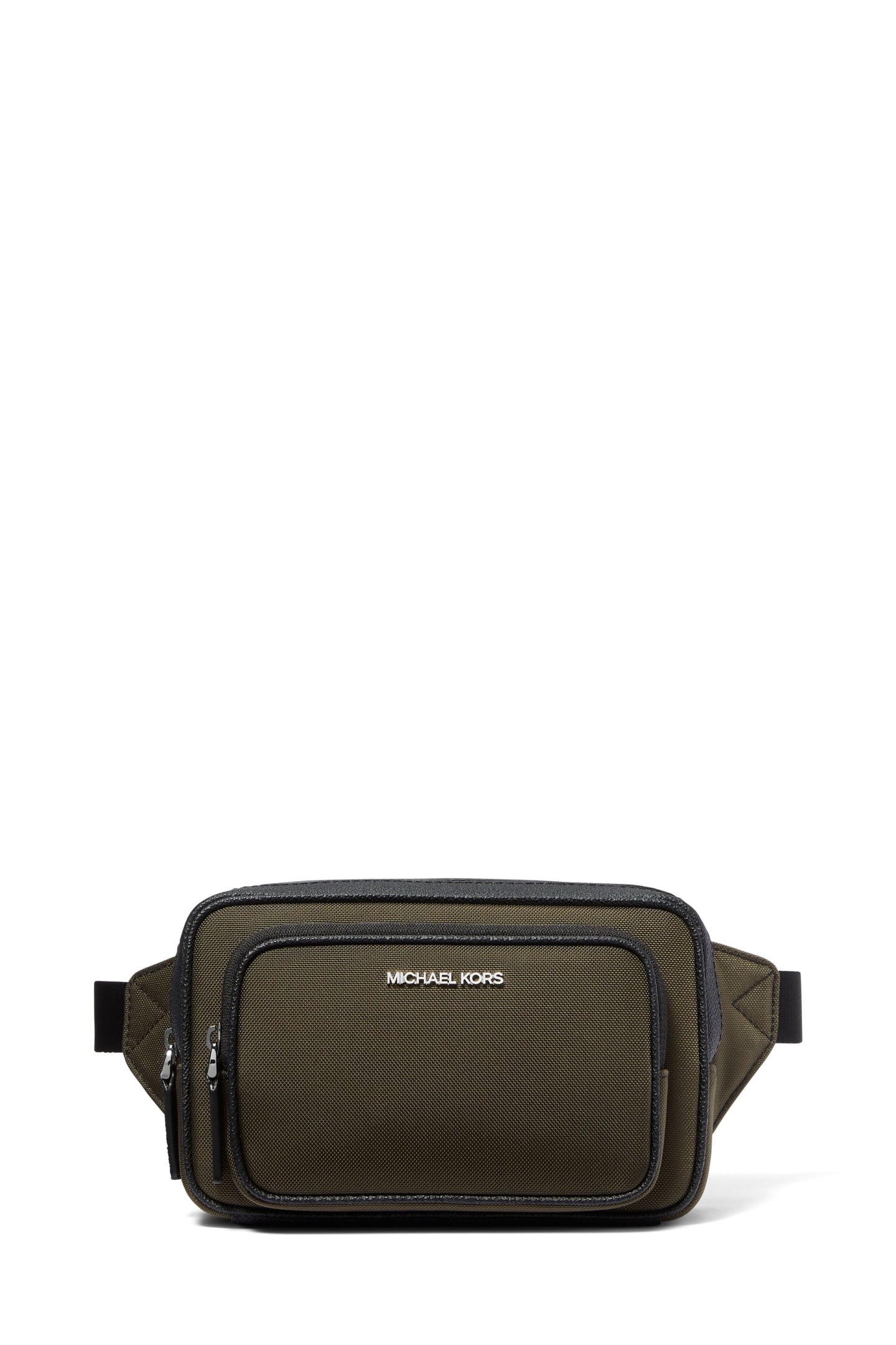 DOUBLE ZIP BELT BAG OLIVE 1