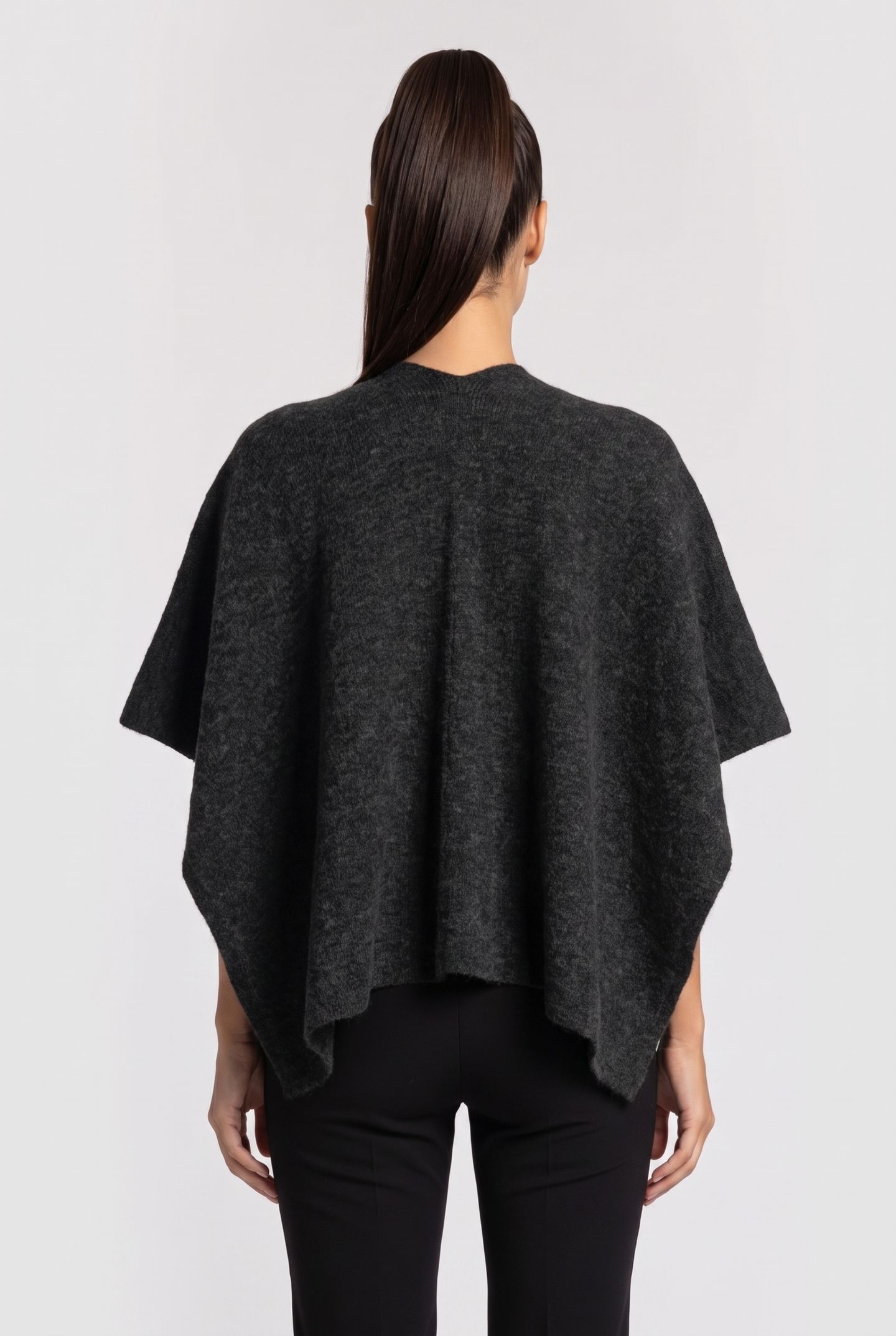 CLOVER ALPACA SHAWL GREY 2