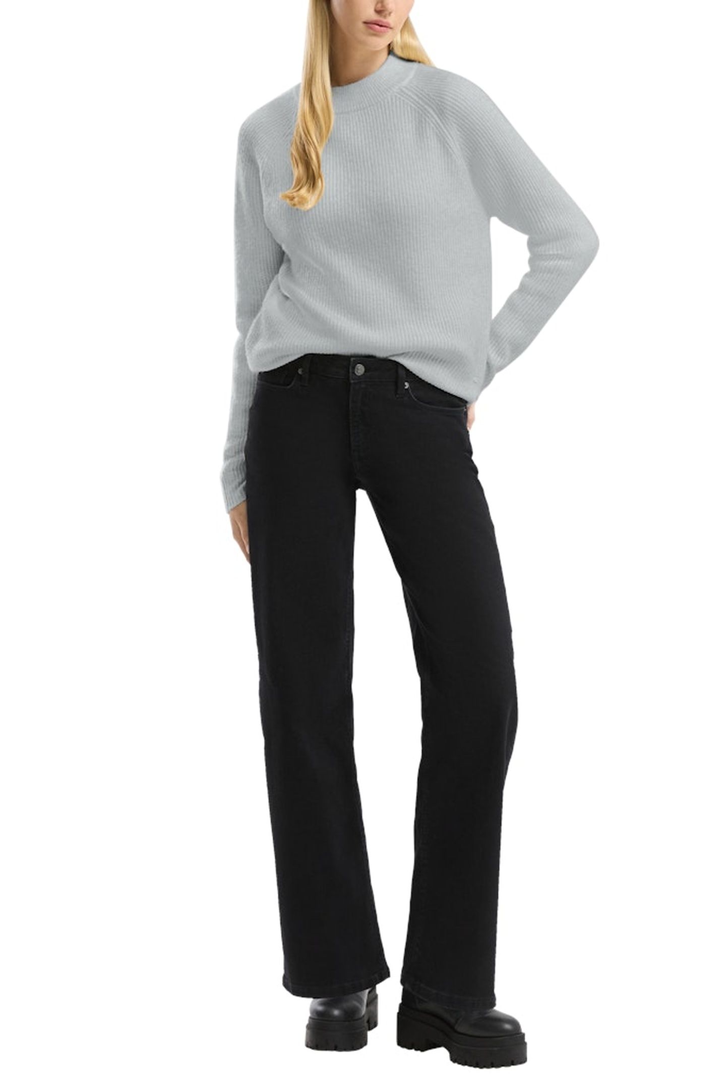 S.OLIVER-QS PULLOVER GREY/BLACK 4
