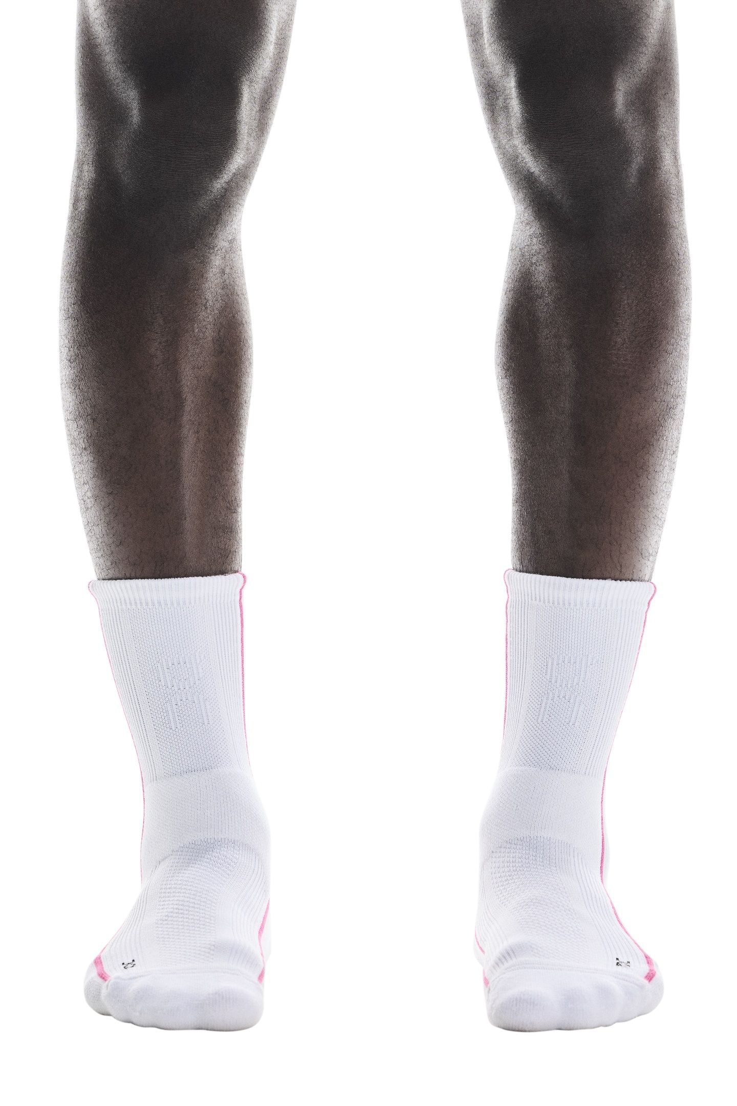 COURT SOCK HIGH 1 UNISEX WHITE | PINK 2