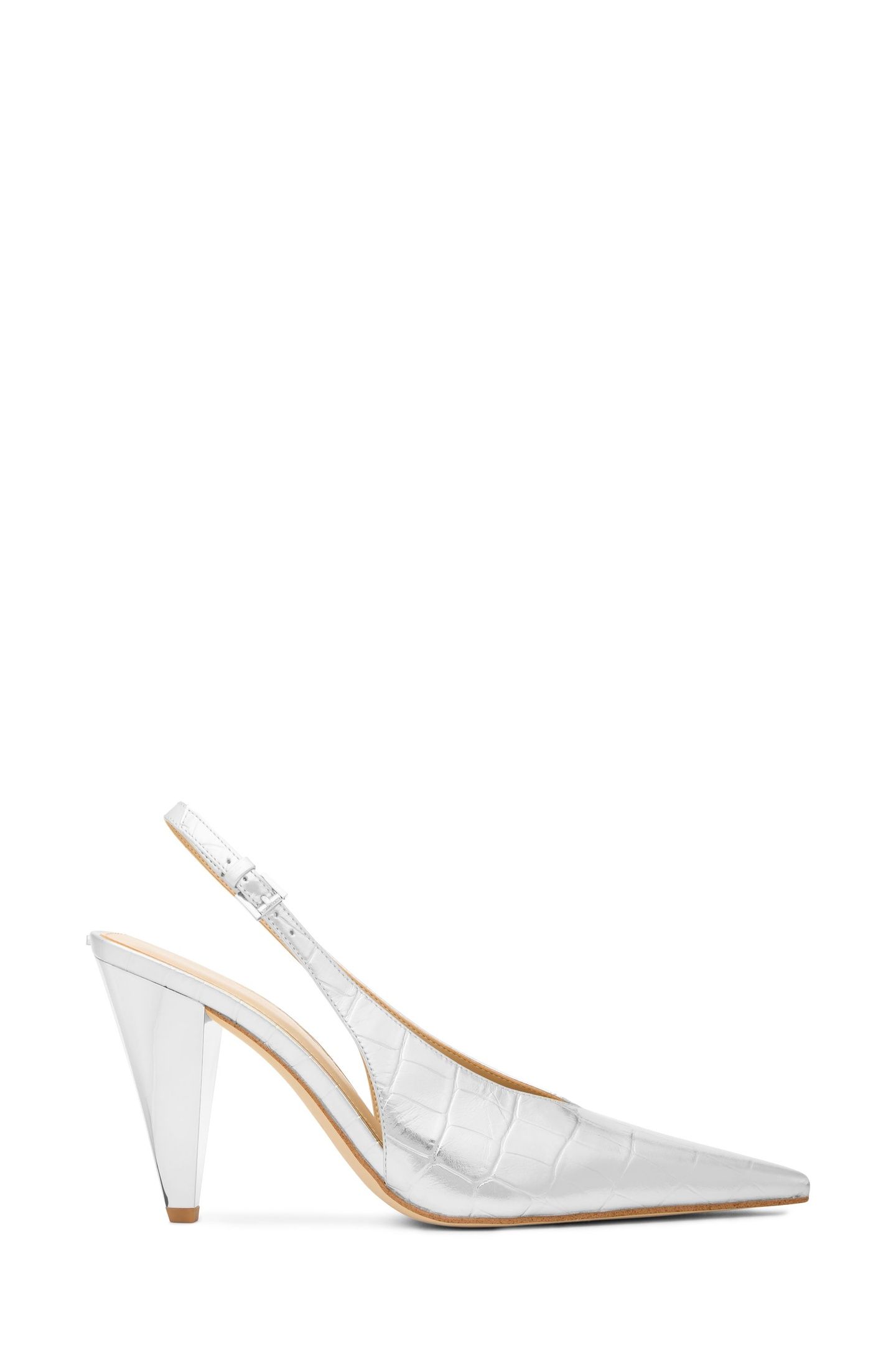 ELECTRA SLING PUMP SILVER 1