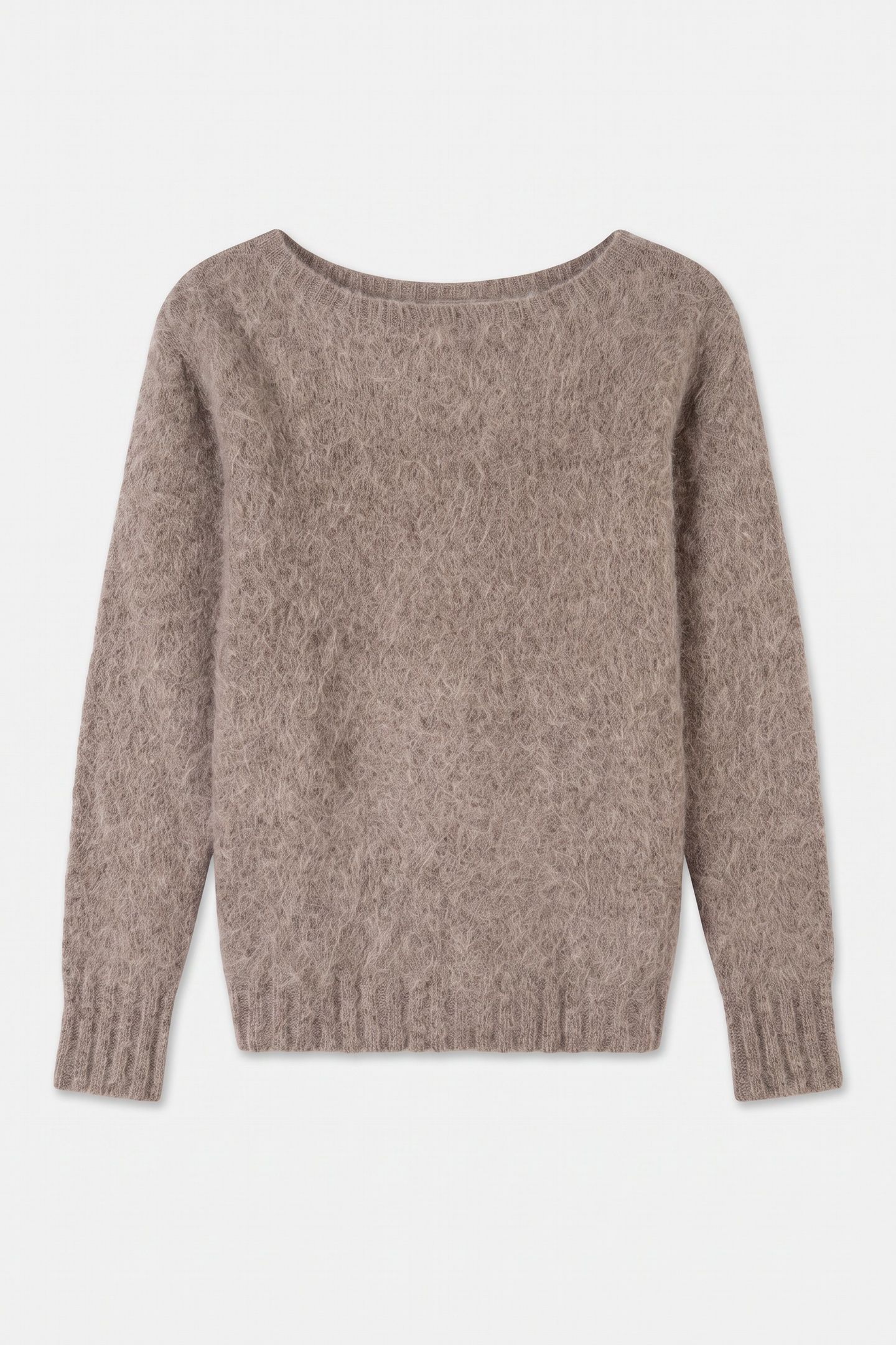 AGNES BOAT NECK TOP SILK TAUPE MULTI 3