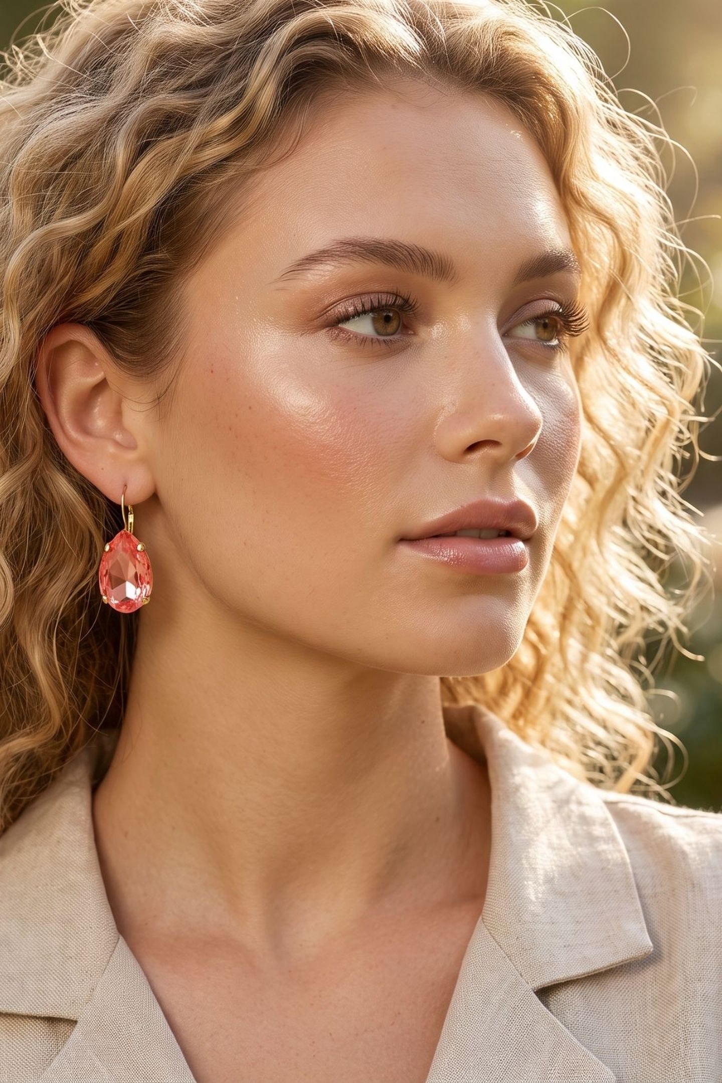 EVA EARHANGERS MAROON - SHORT RED 4