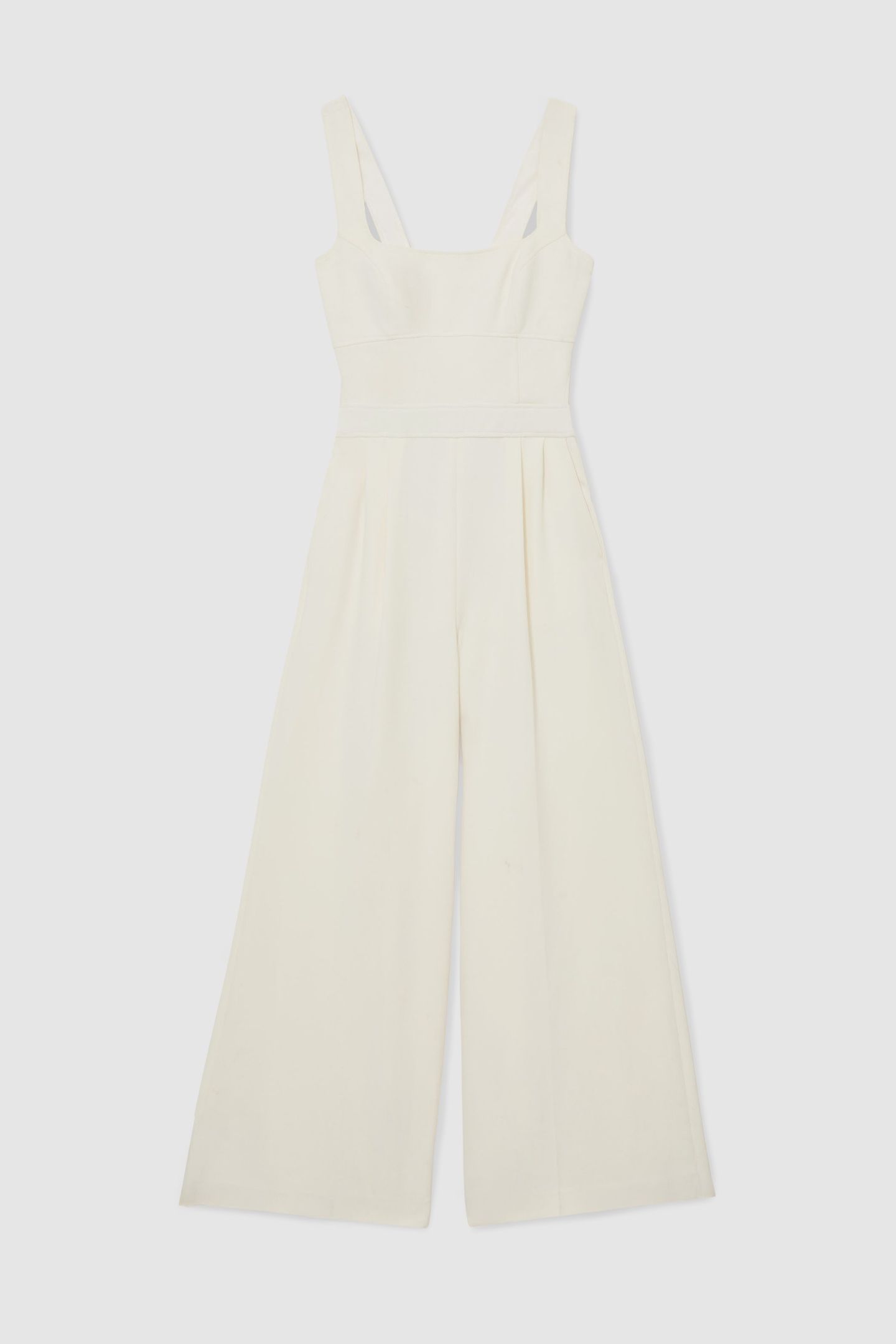WIDE LEG OCCASION JUMPSUIT IVORY 4