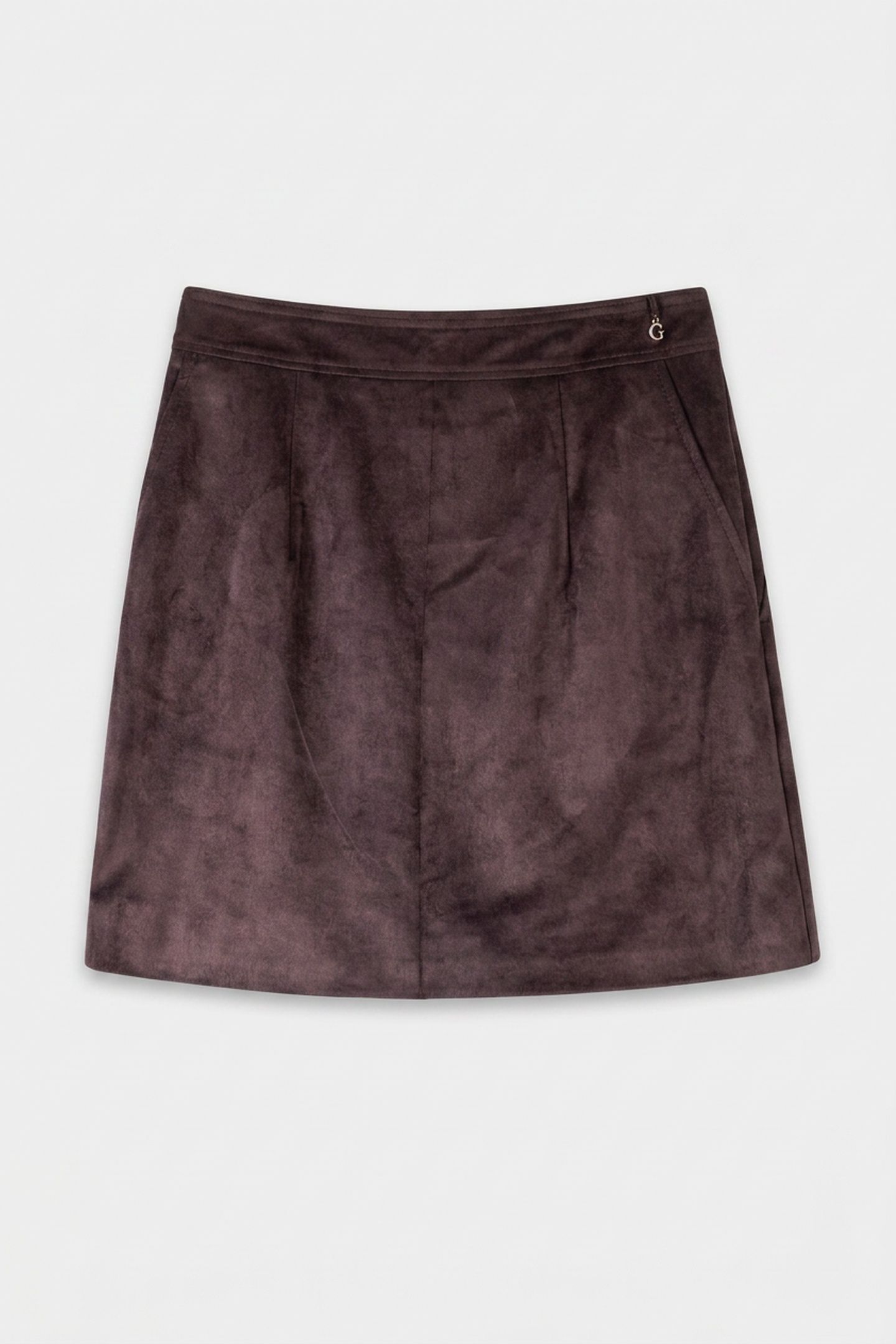 CAMRYN SUEDE SKIRT REGAL BROWN 3