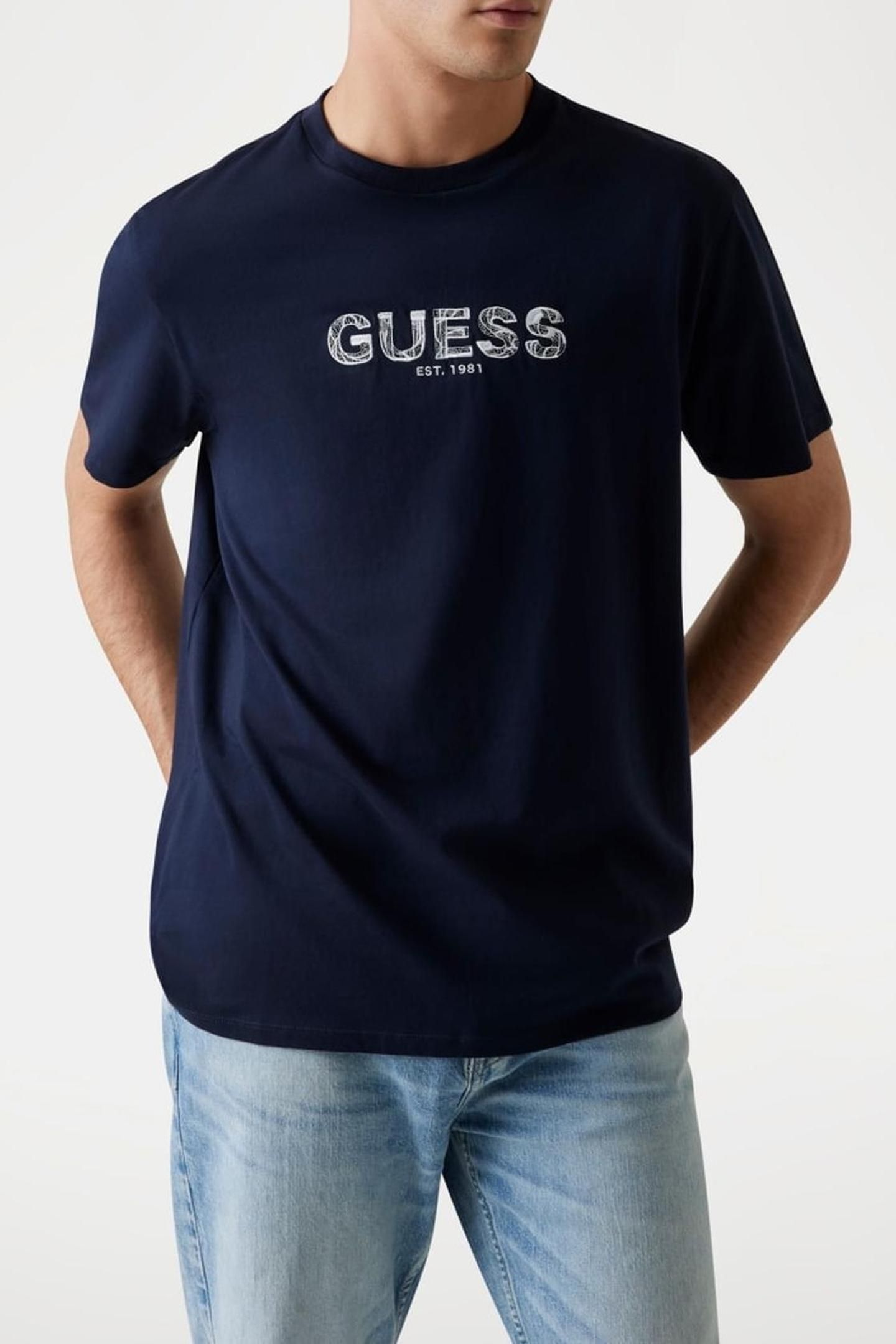 SS BSC GUESS EMBROID SMART BLUE MULTI 2