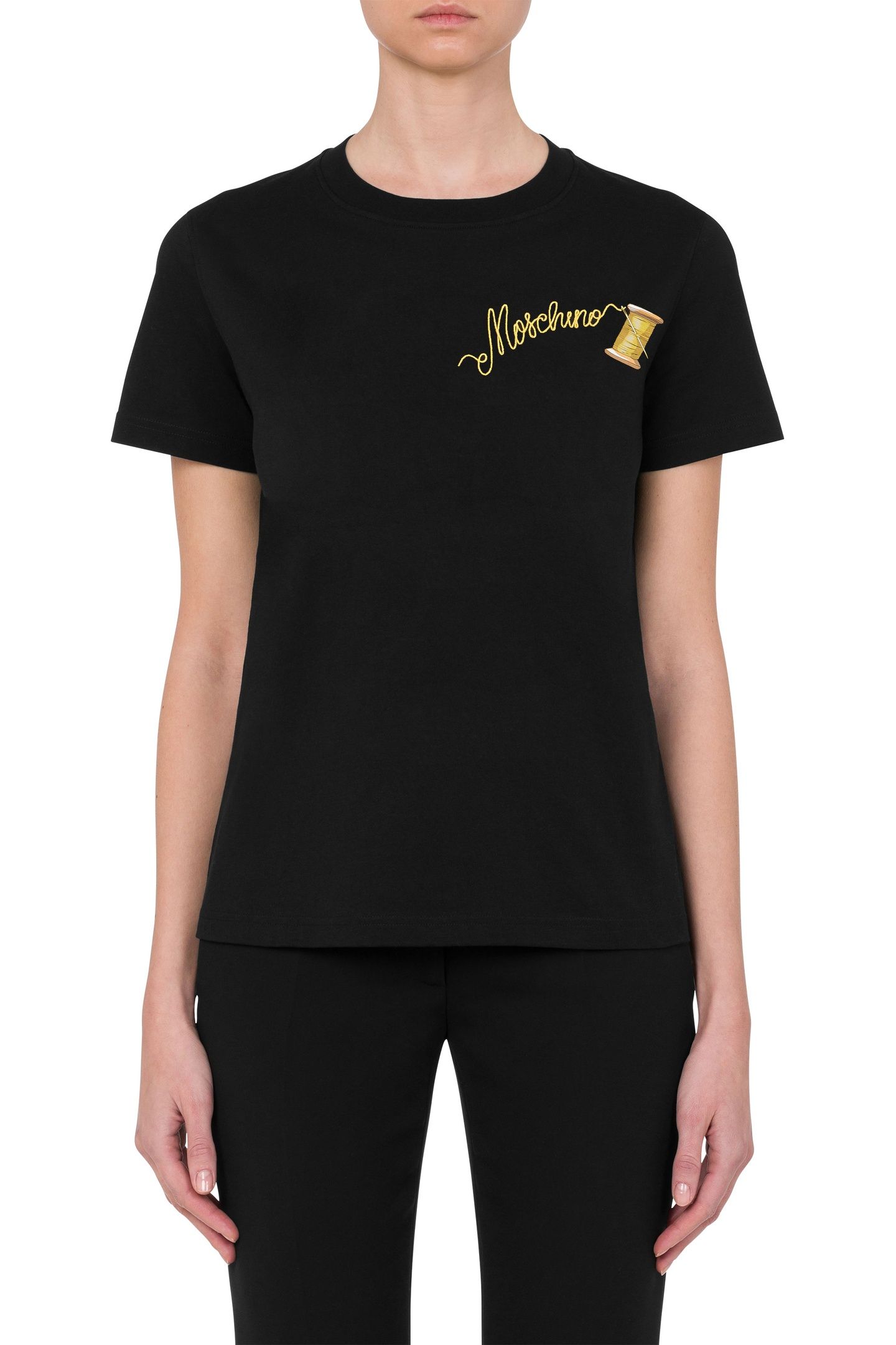 T-SHIRT SARTORIAL LOGO EMBROIDERY BLACK 1