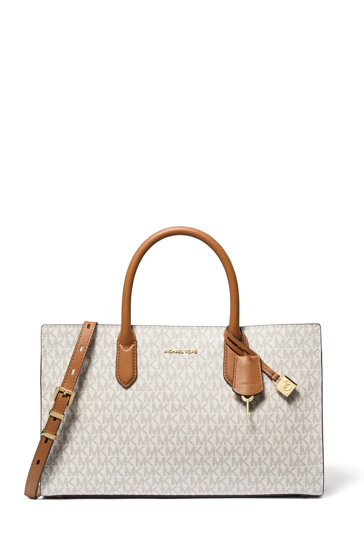 MEDIUM SATCHEL VANILLA/ACORN 1
