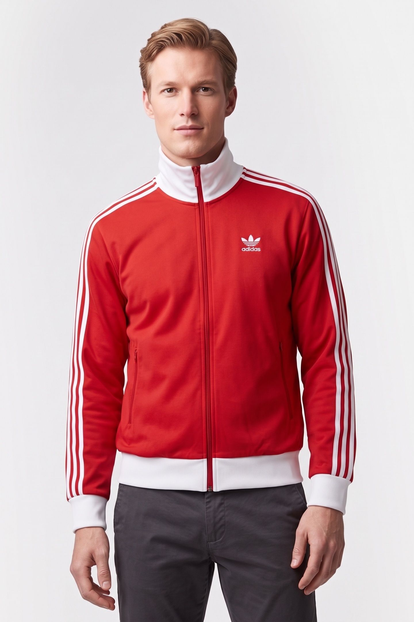 UNISEX ORIGINALS ADICOLOR CLASSICS TRACK TOP BETTER SCARLET 2