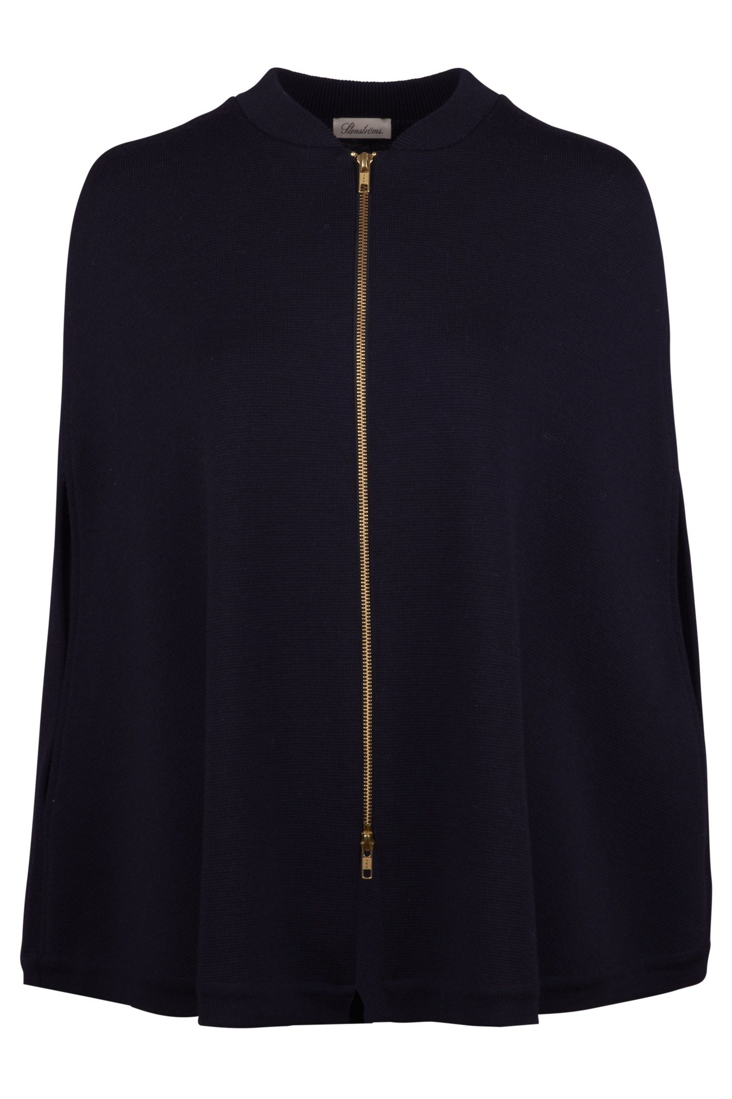 GITTY KNIT PONCHO NAVY 1