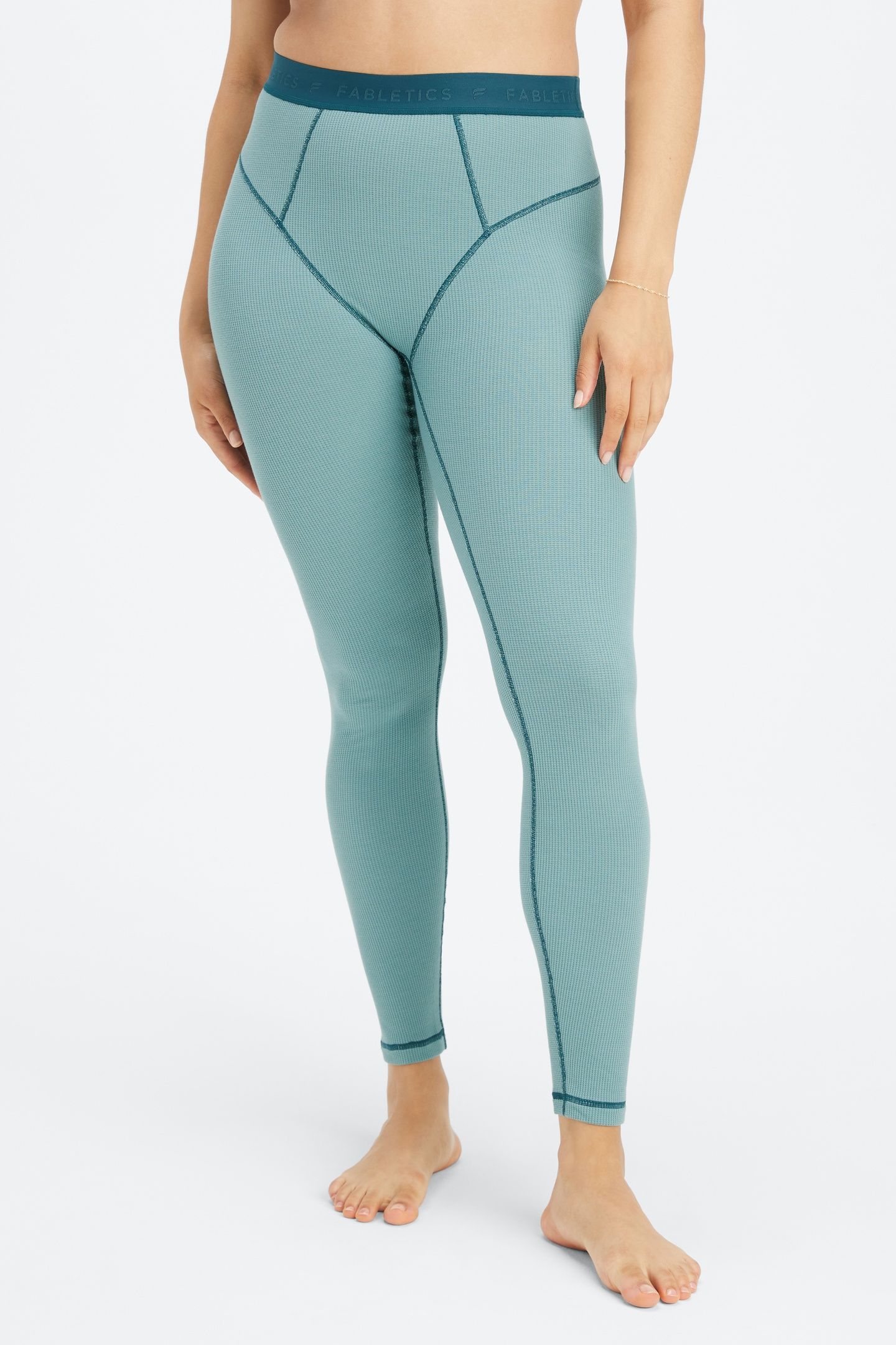 FABLETICS WAFFLE LEGGING ARCTIC WAVE/MIDNIGHT WAVE 2