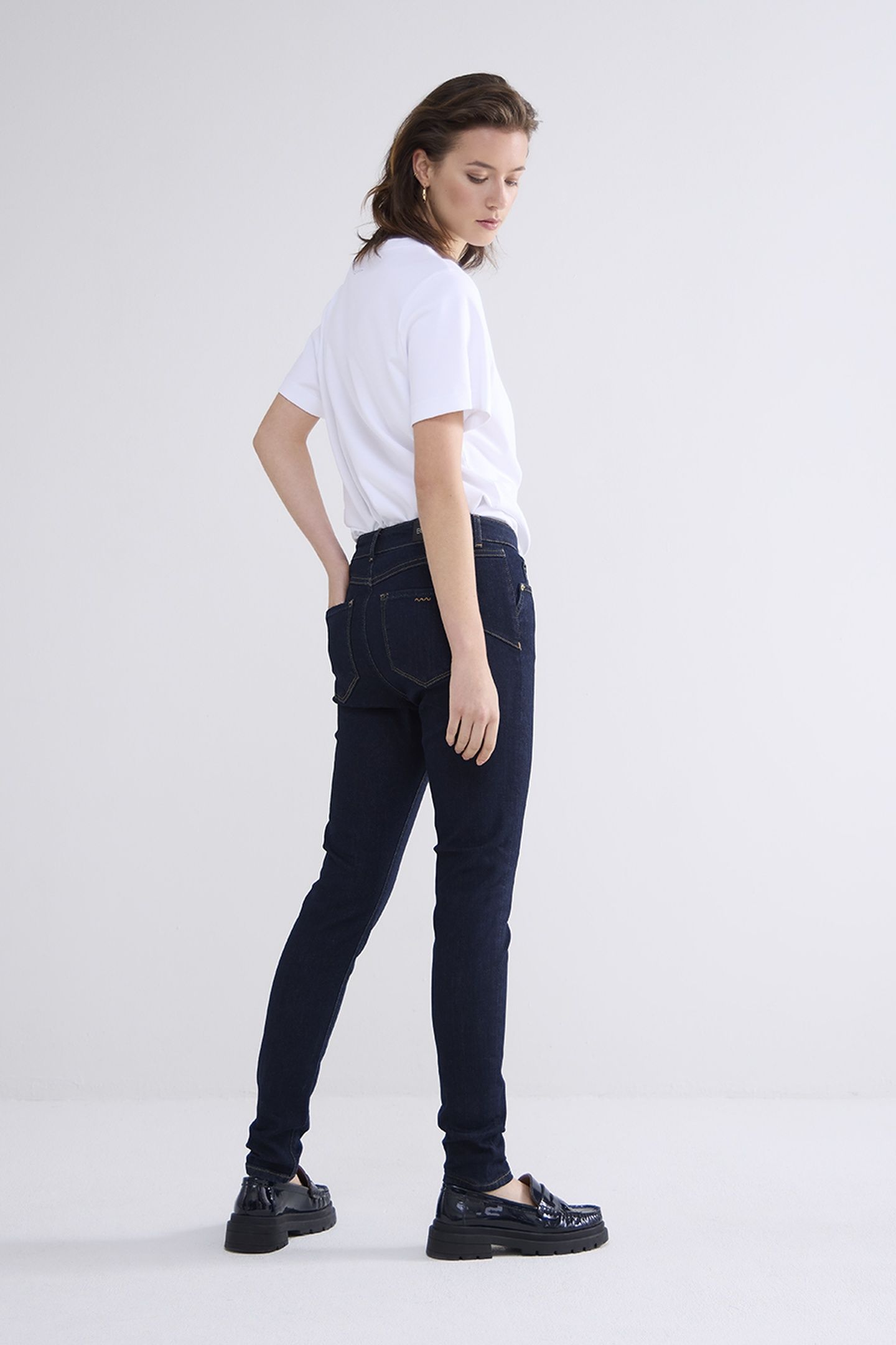 SKINNY FIT JEANS BOOM STRETCH DENIM DARK INDIGO 2