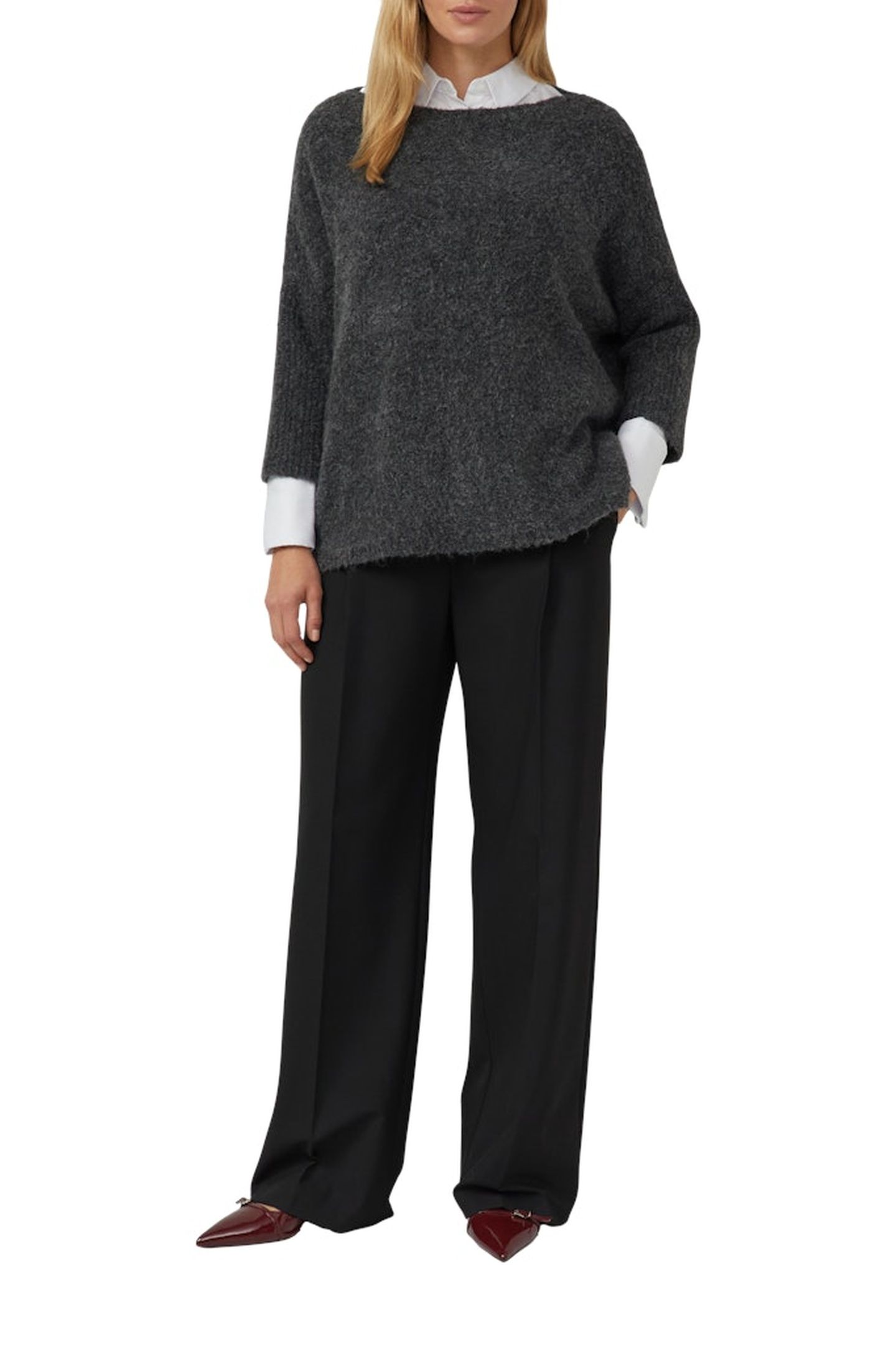 S.OLIVER PULLOVER GREY/BLACK 6