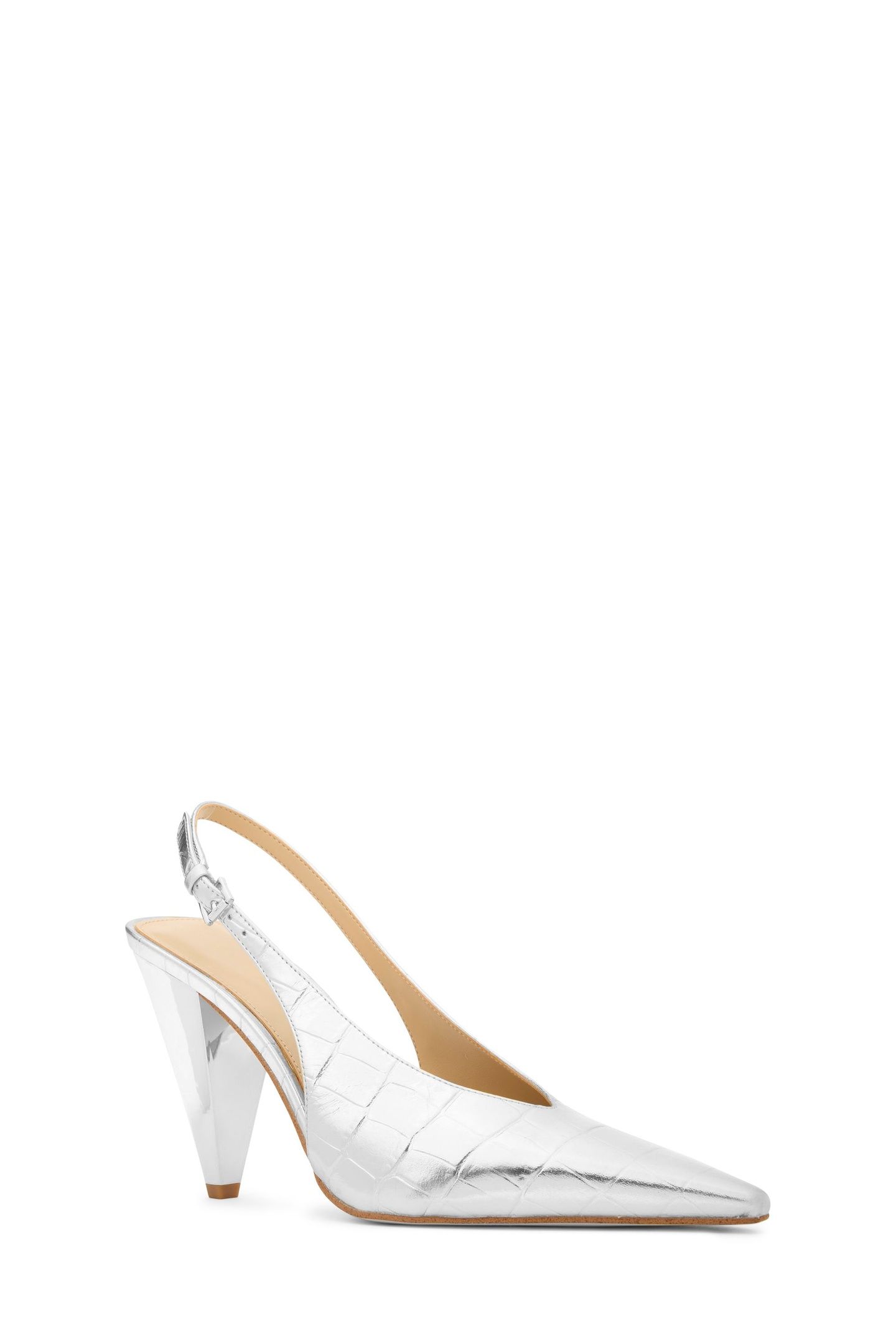 ELECTRA SLING PUMP SILVER 4