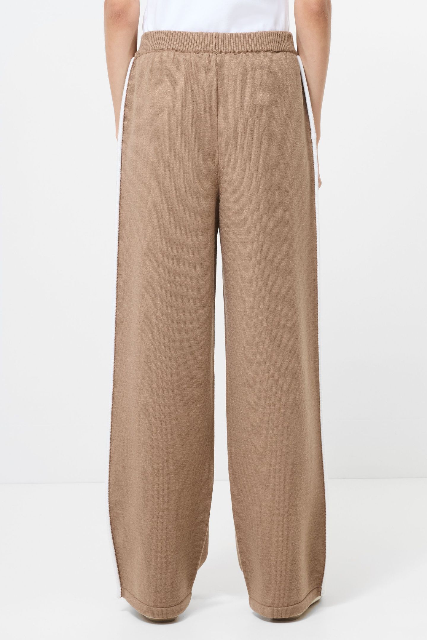 JORDAN WIDE LEG TRSR CAMEL/PORCELAIN CRM 3