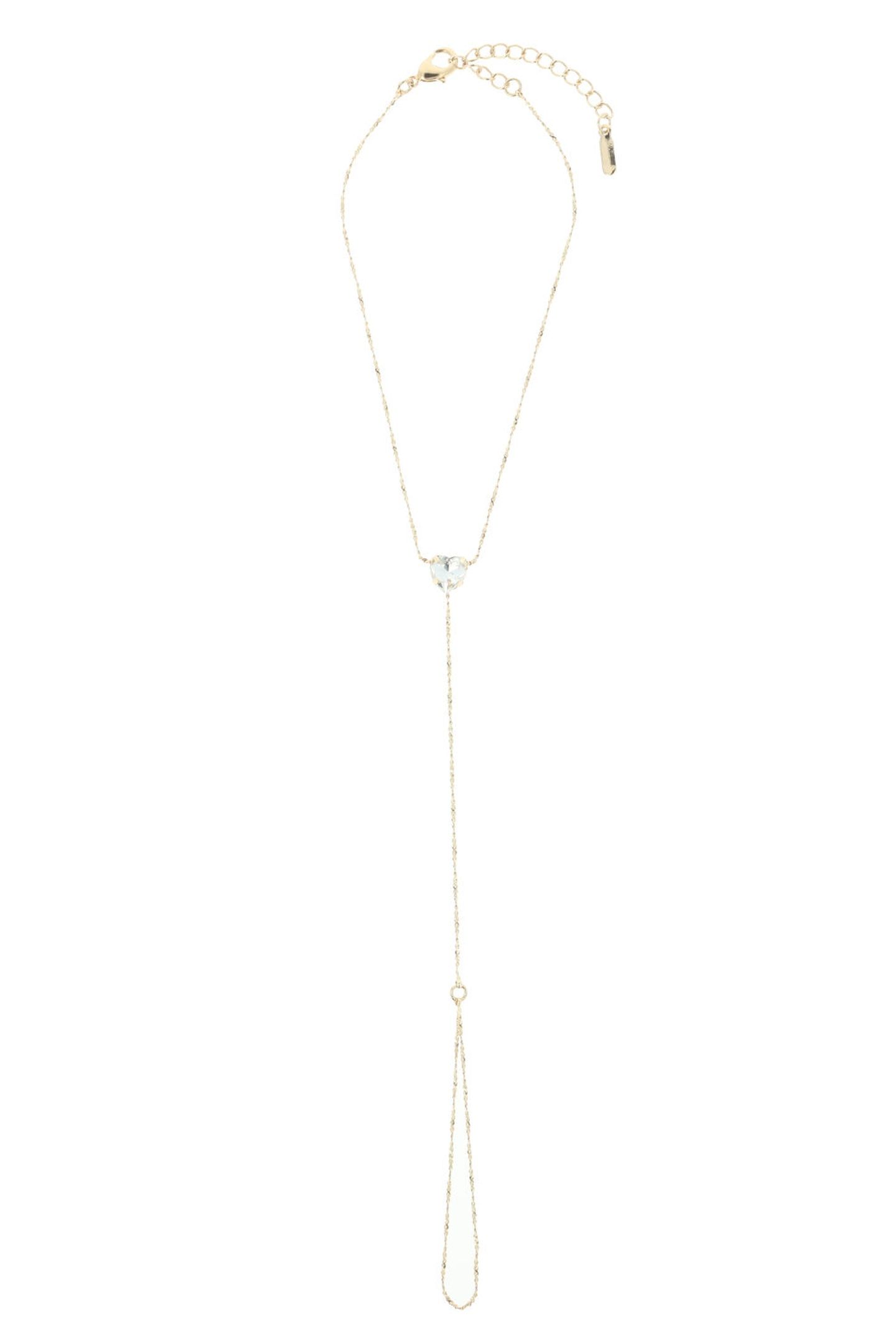 GOLDEN ANKLE CHAIN WITH CRYSTALS CRYSTAL 1
