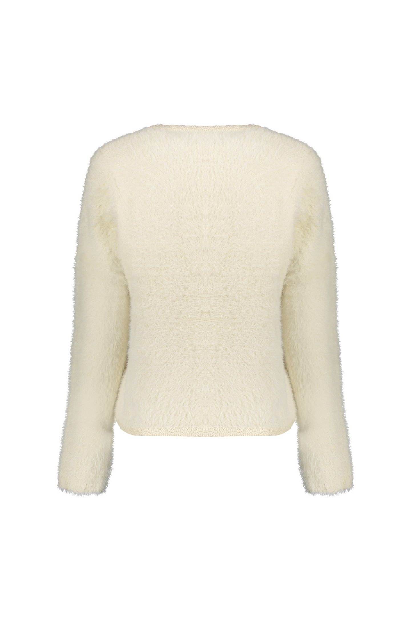 CARDIGAN HAIRY OFF-WHITE 2