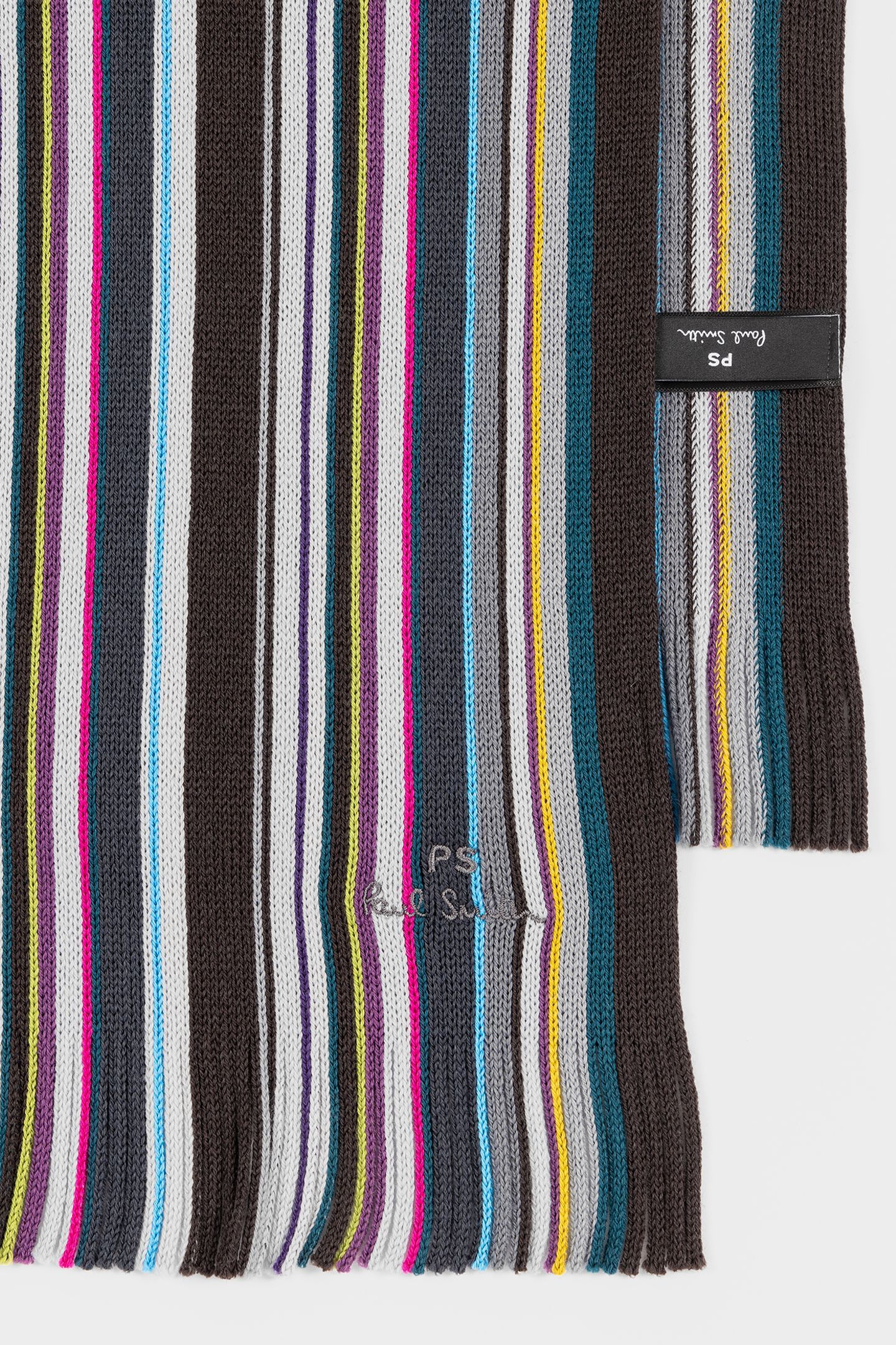 MEN SCARF PS MULTCL STRP SLATE 3