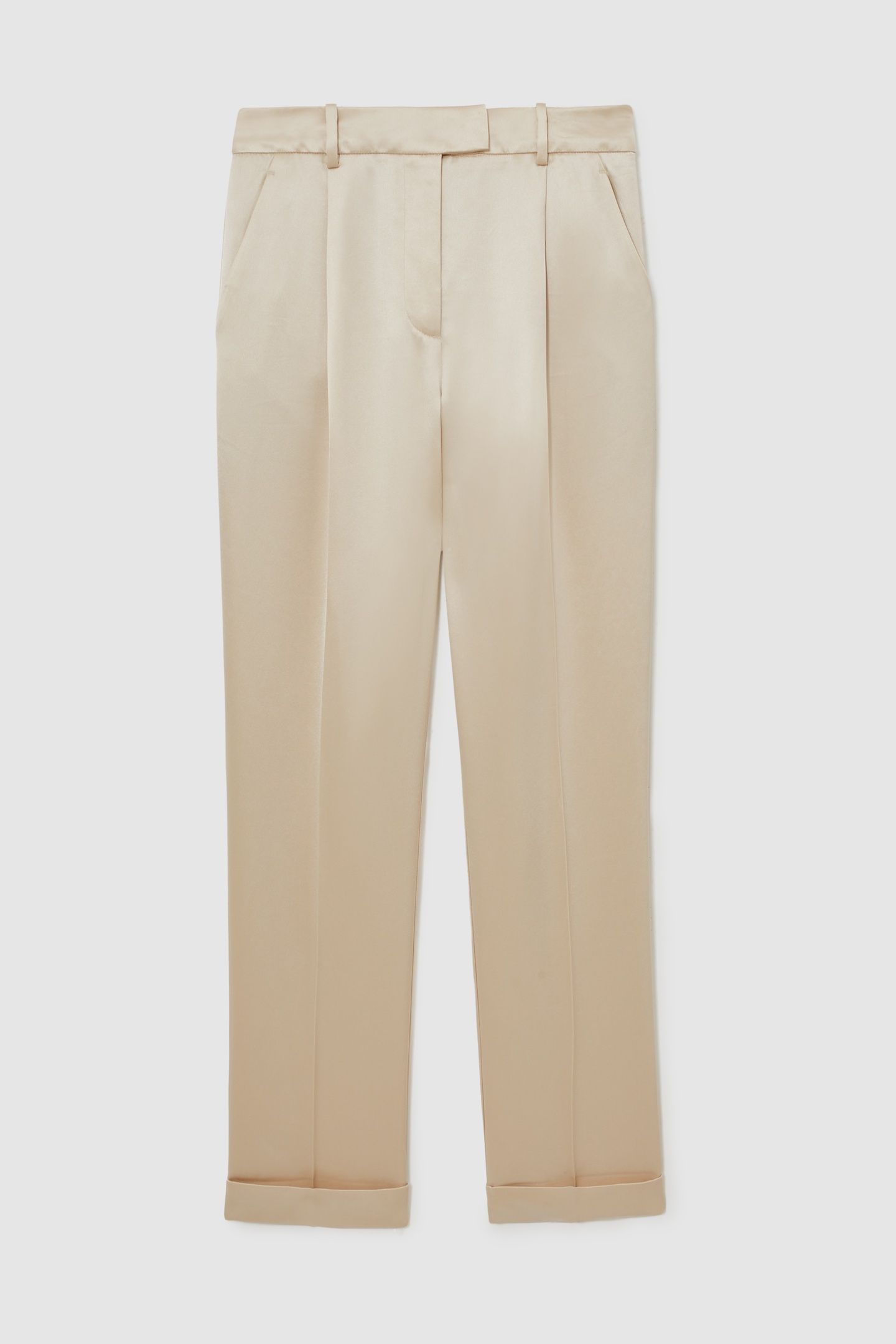 SATIN TAPER TROUSER NEUTRAL 4