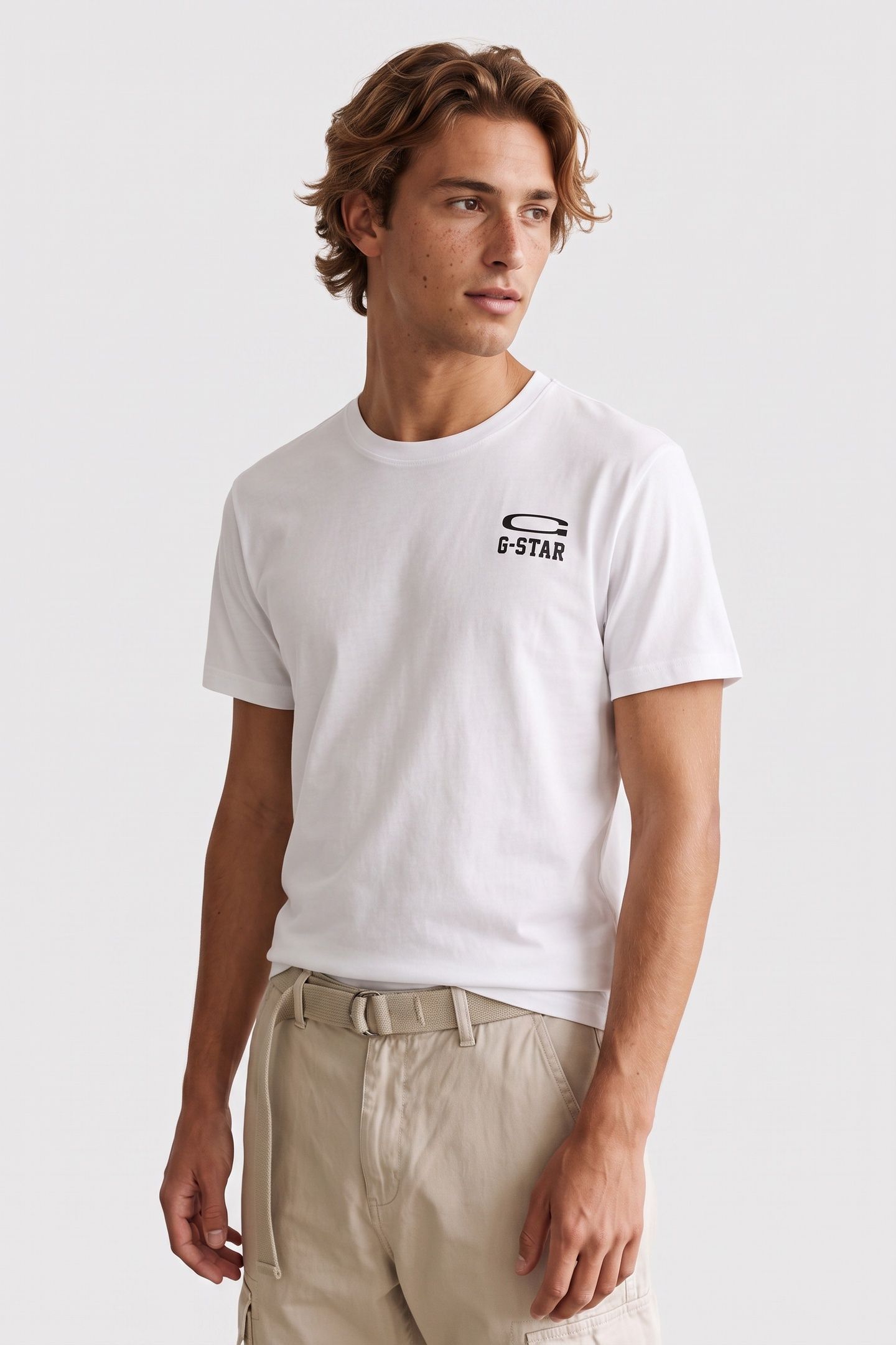 CHEST LOGO T-SHIRT WHITE 1