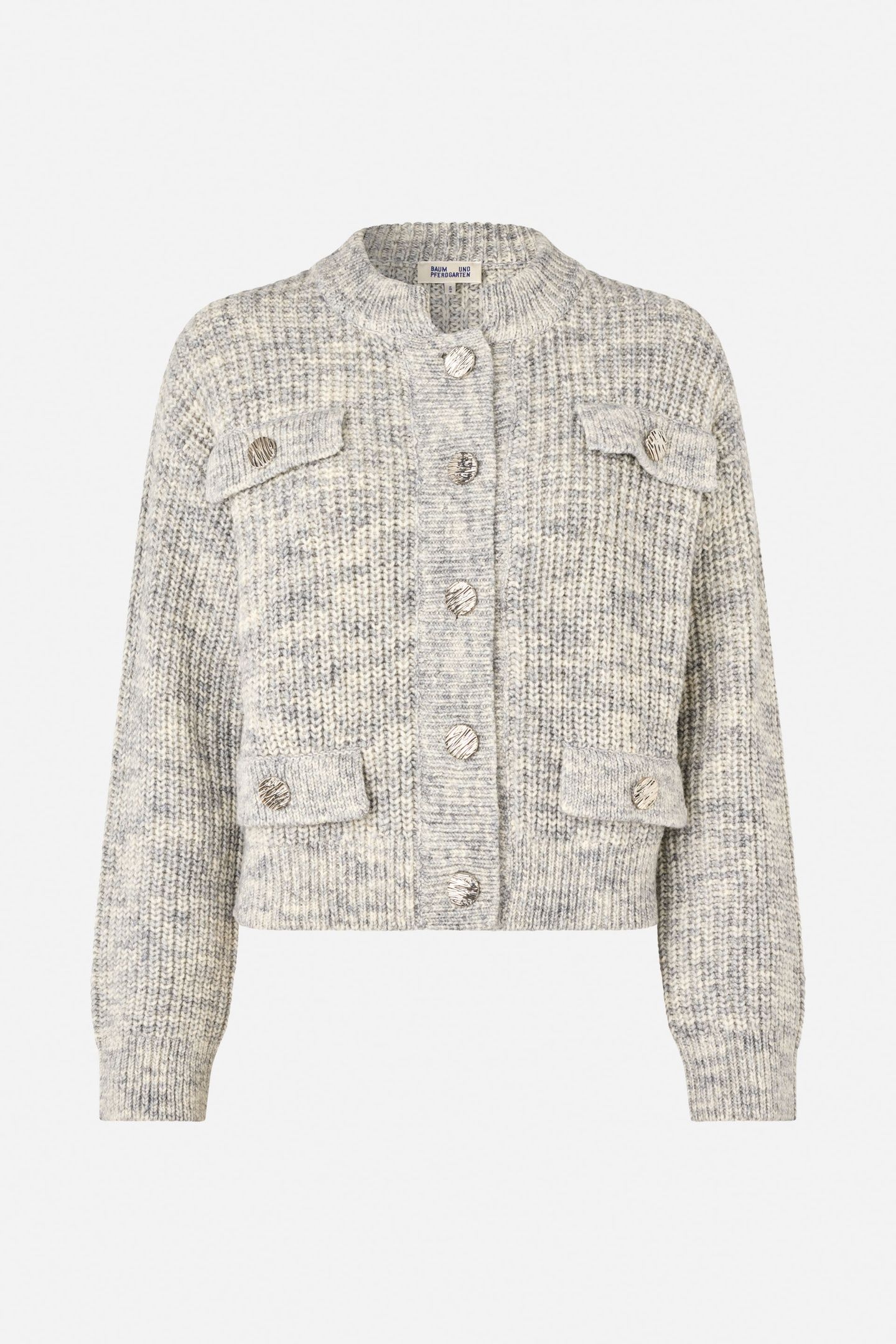 CAT CARDIGAN SILVERGREY MELANGE 4